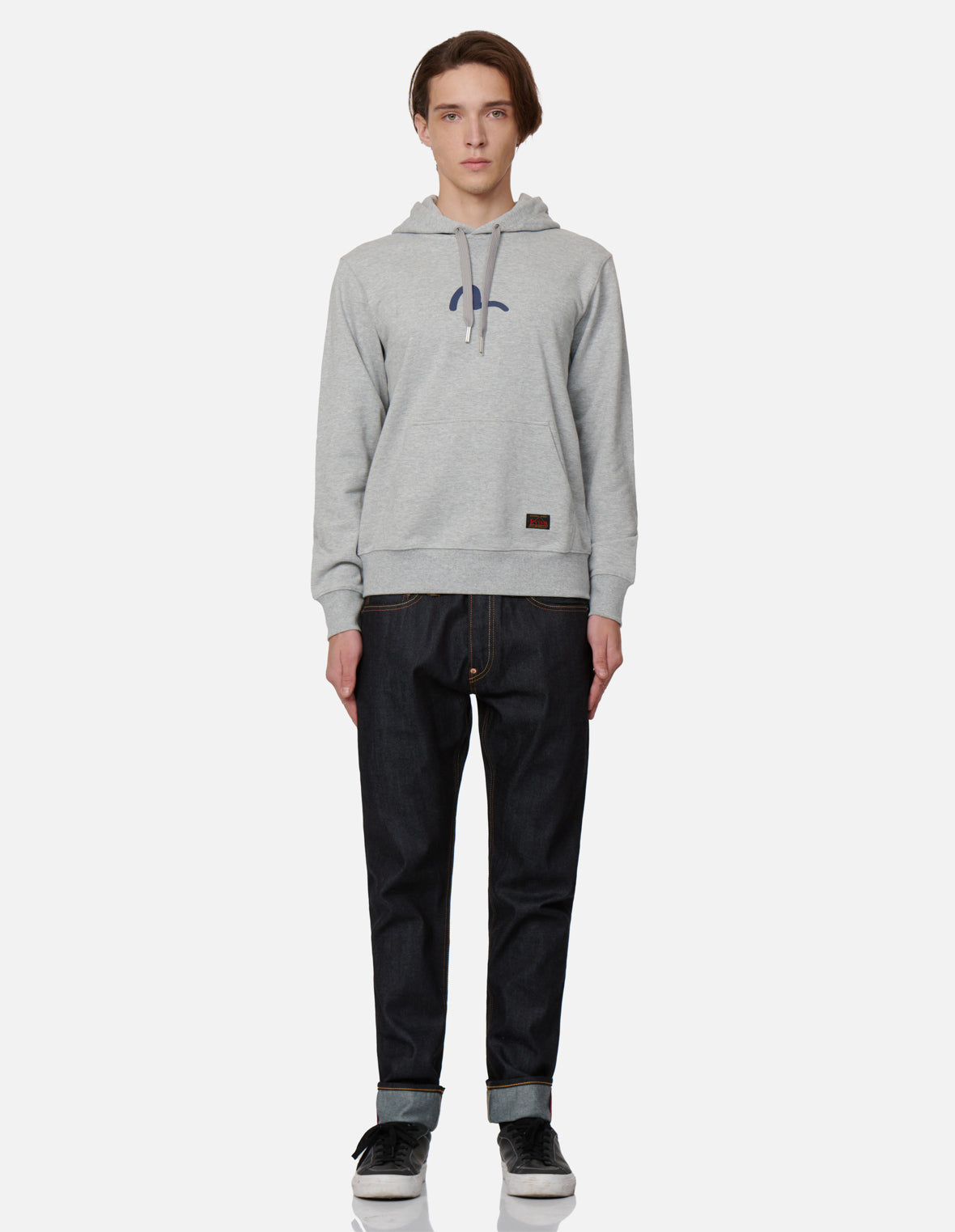 Seagull Print Hooded Sweatshirt