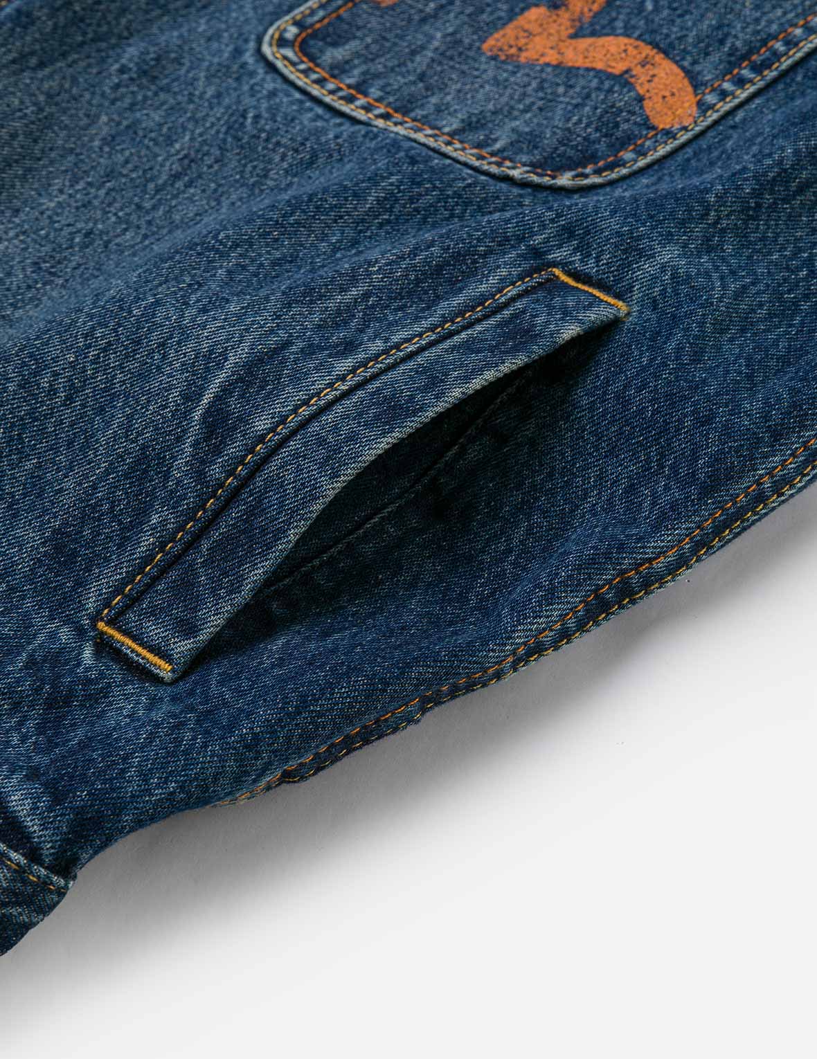 Distressed Seagull Print and Frayed Logo Patch Embroidery Relax Fit Denim Jacket