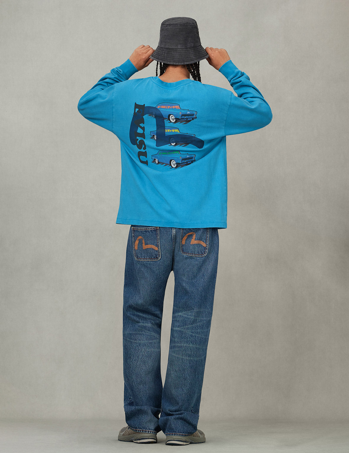 Distressed Seagull Print Regular Fit Denim Jeans