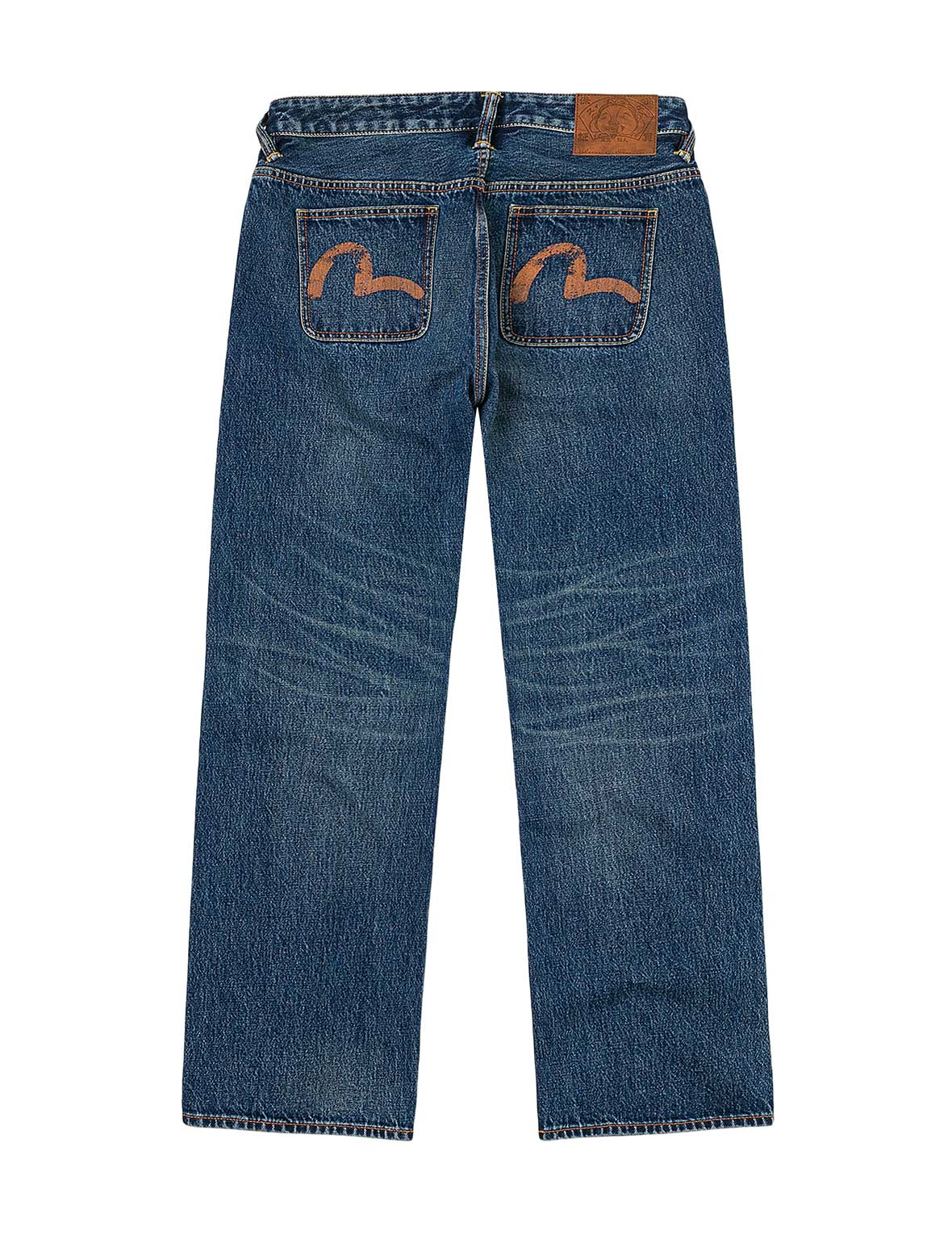 Distressed Seagull Print Regular Fit Denim Jeans