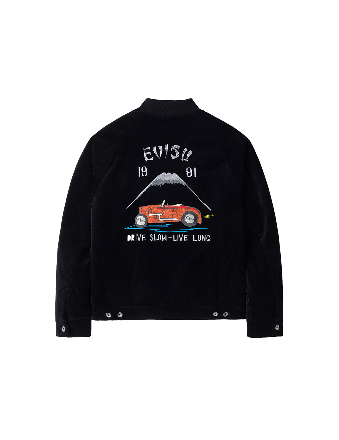 ジャケット・アウター 90s vintage souvenir jacket velvet black Japan Sukajan Souvenir Velvet Jacket Black Tiger Map