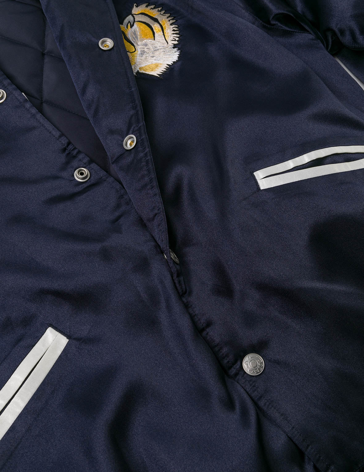 EVISU Archive Embroidery Regular Fit Padded Souvenir Jacket