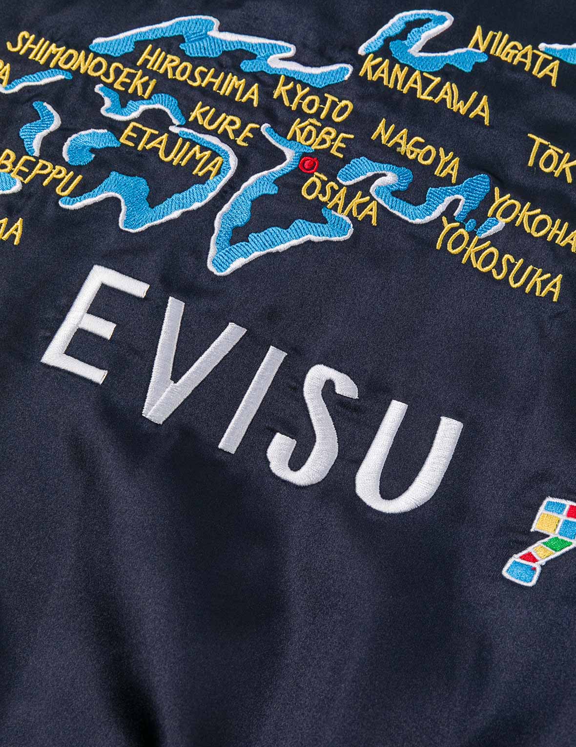EVISU Archive Embroidery Regular Fit Padded Souvenir Jacket