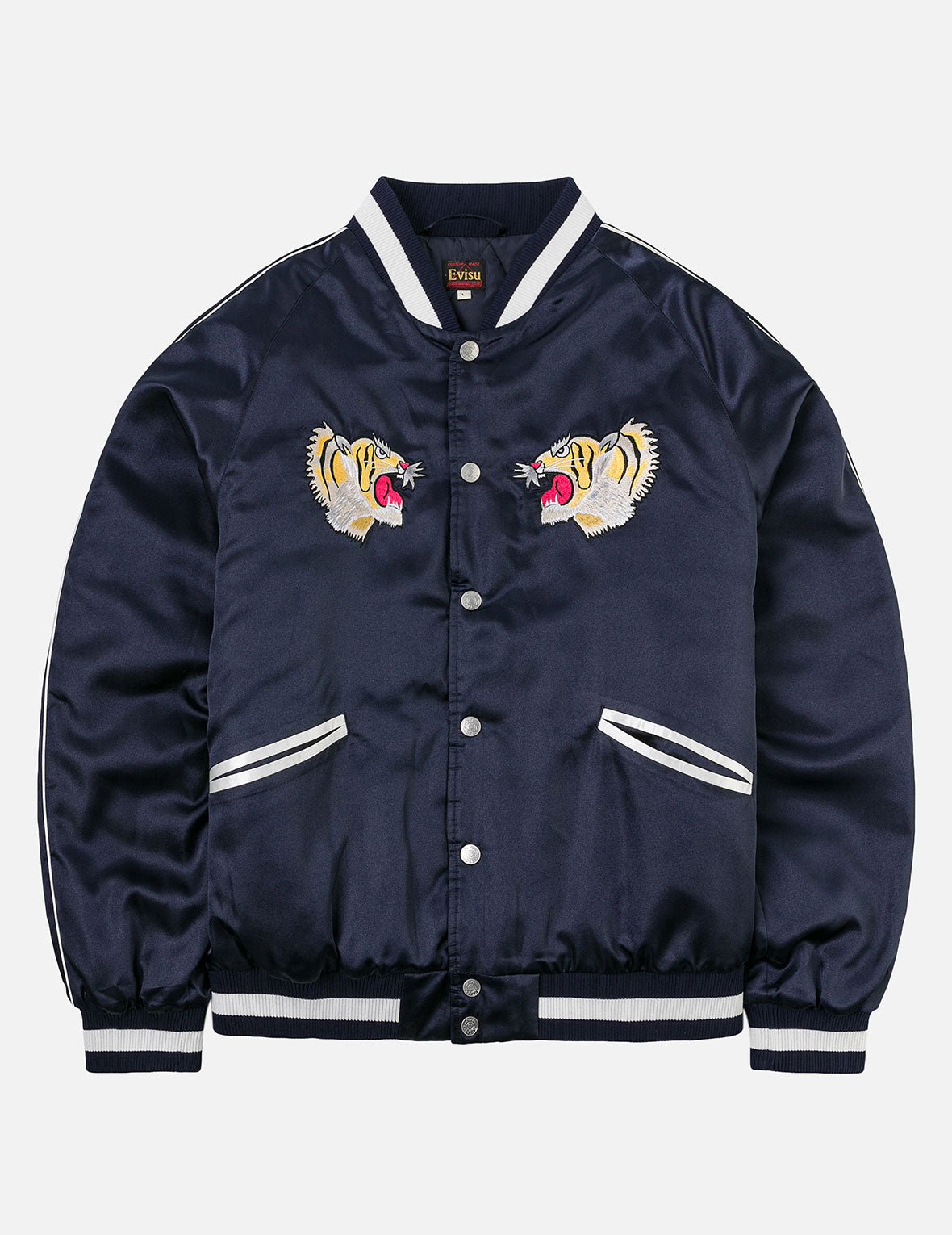 EVISU Archive Embroidery Regular Fit Padded Souvenir Jacket