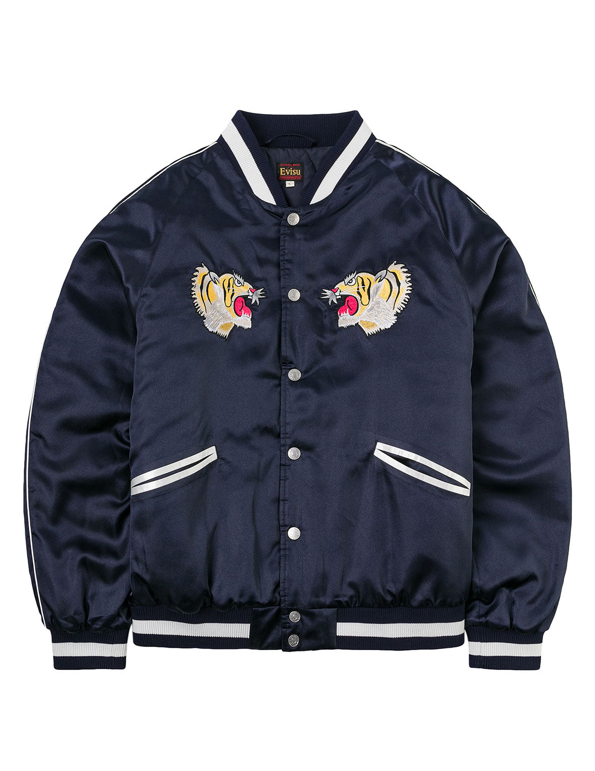 EVISU Archive Embroidery Regular Fit Padded Souvenir Jacket