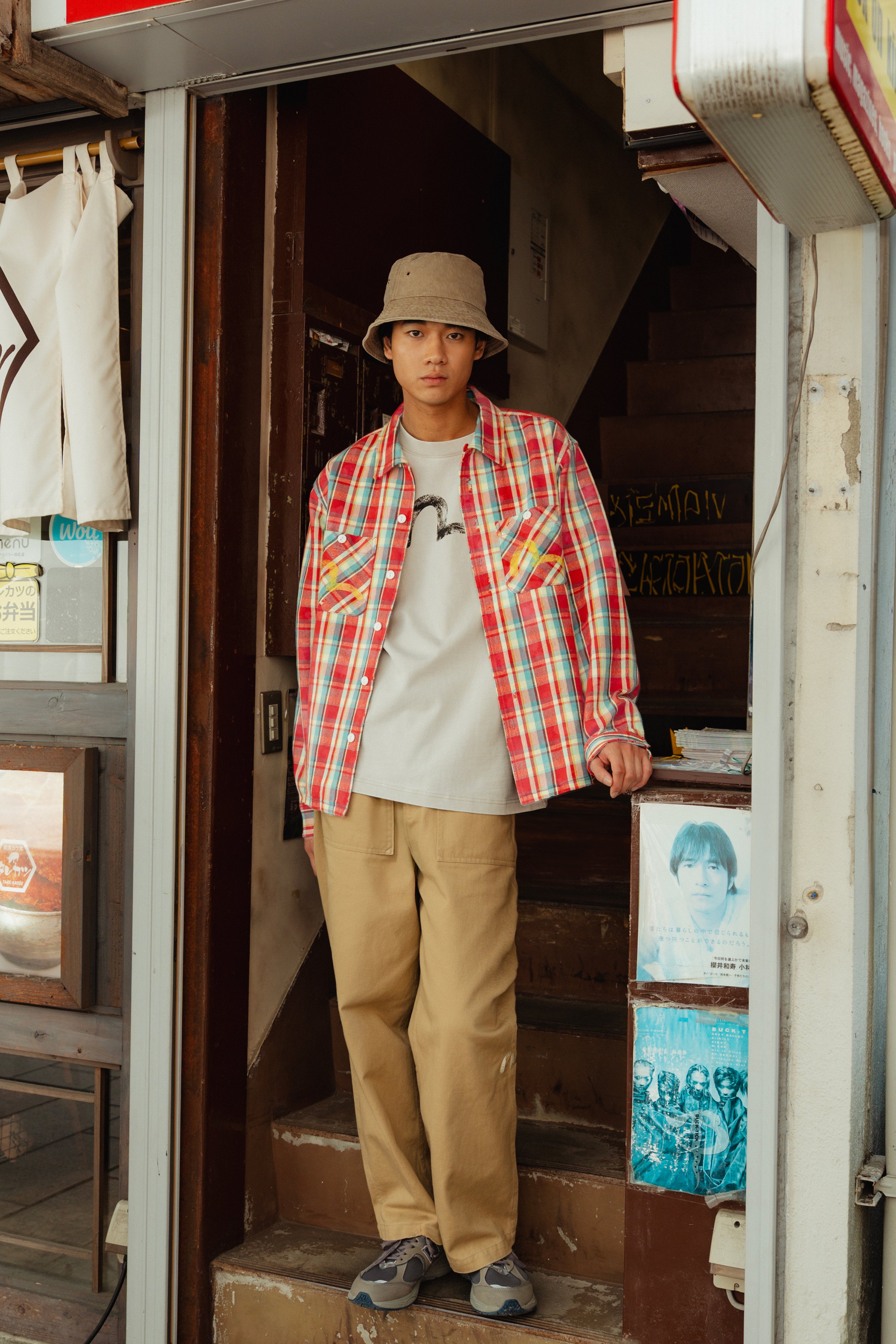 Seagull Embroidery Regular Fit Chinos