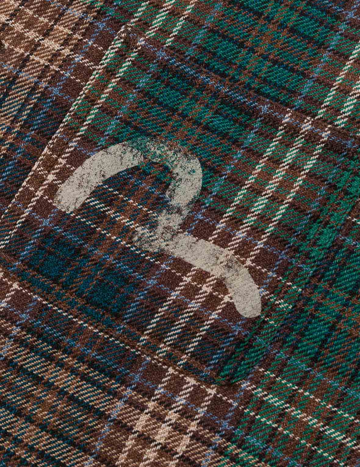 Seagull Print Regular Fit Flannel Check Shirt