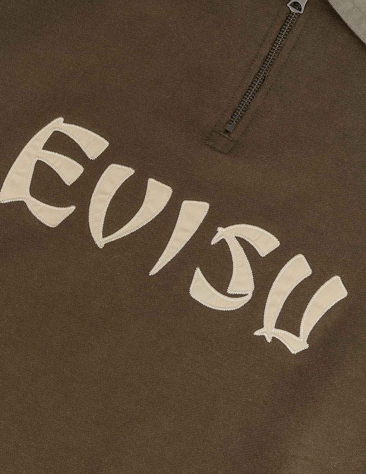 Logo Appliqué Regular Fit Half-Zip Color-Blocking Sweatshirt