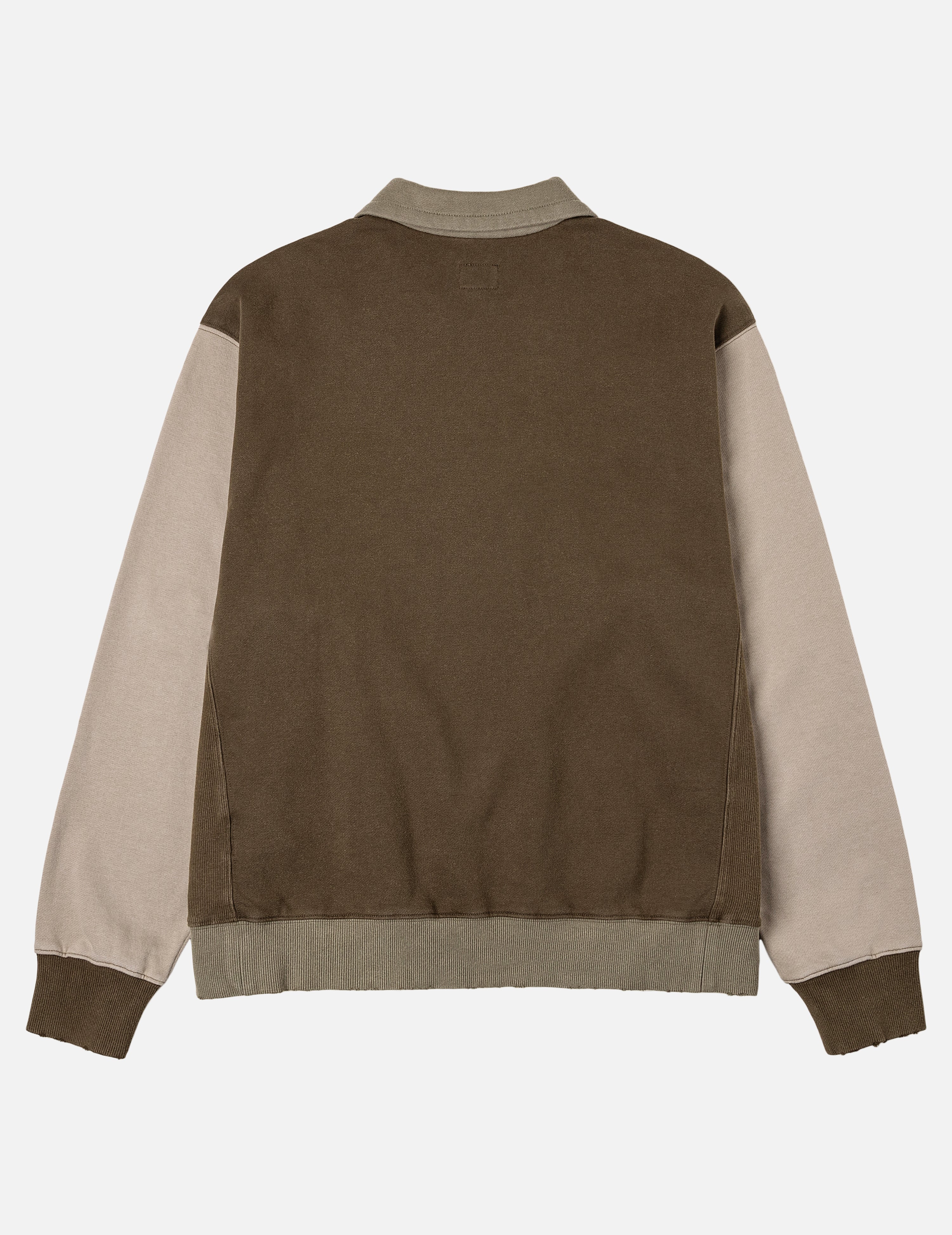 Logo Appliqué Regular Fit Half-Zip Color-Blocking Sweatshirt