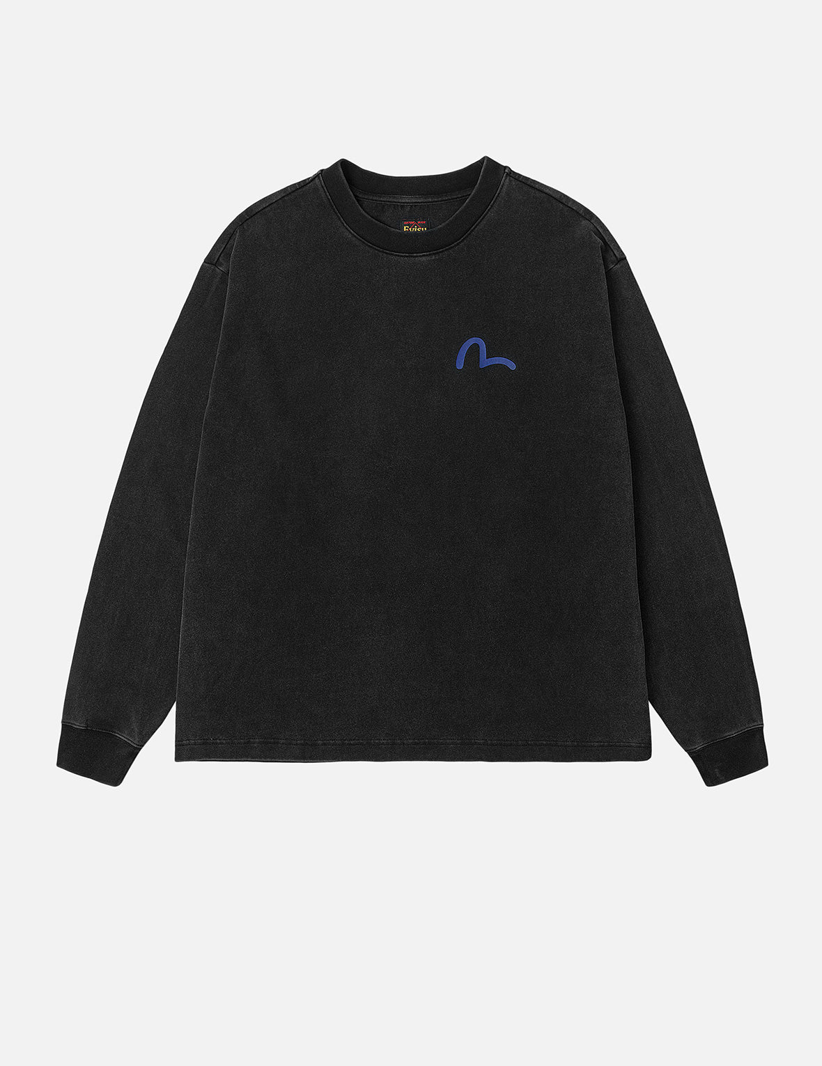 Seagull and Rubber Legs Print Relax Fit Long-sleeve T-shirt