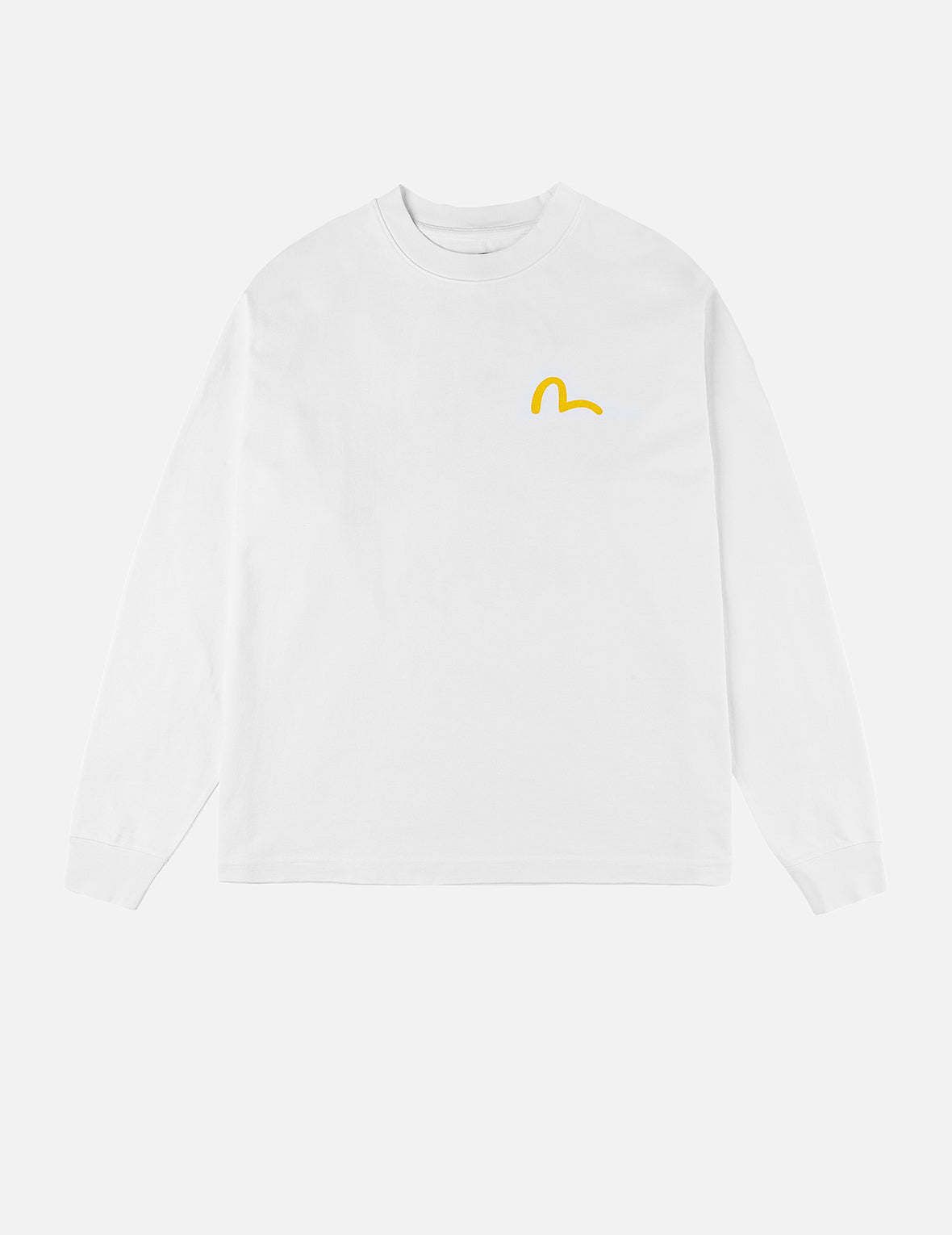 Seagull and Rubber Legs Print Relax Fit Long-sleeve T-shirt