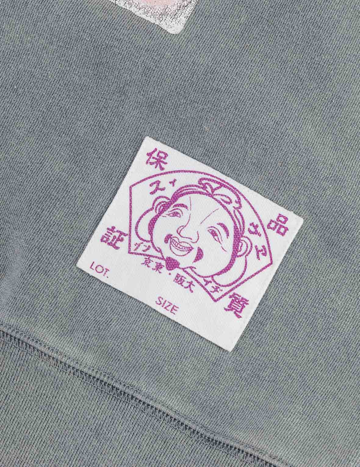 商标和"91"印花常规版型长袖T恤