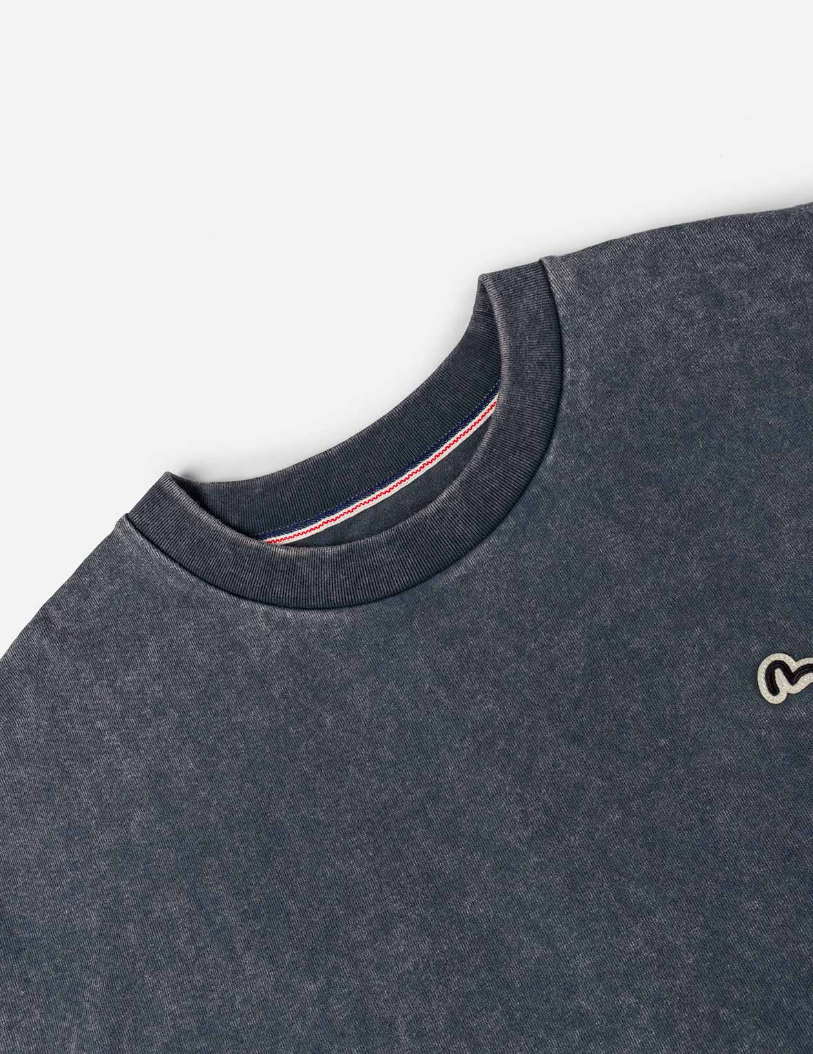 Logo and Seagull Embroidery Relax Fit T-shirt