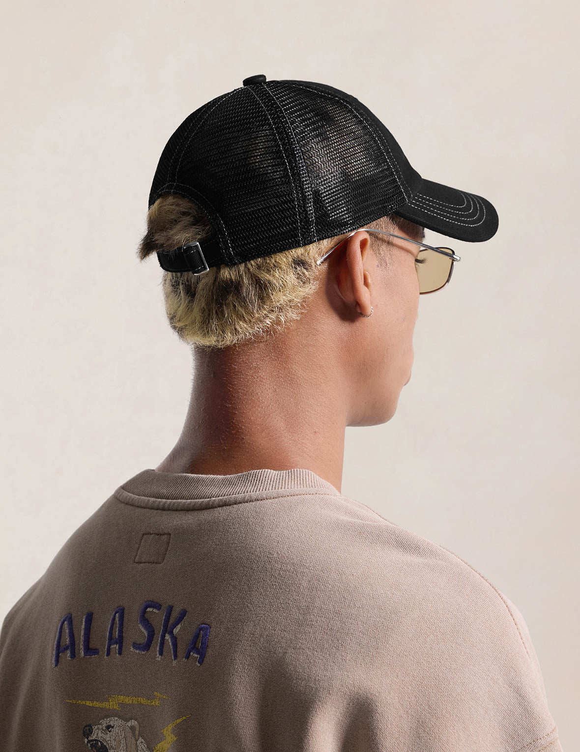 Flaming Seagull Embroidery Trucker Cap