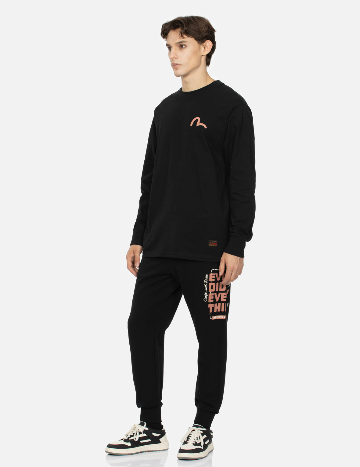 Slogan Print Regular Fit Sweatpants