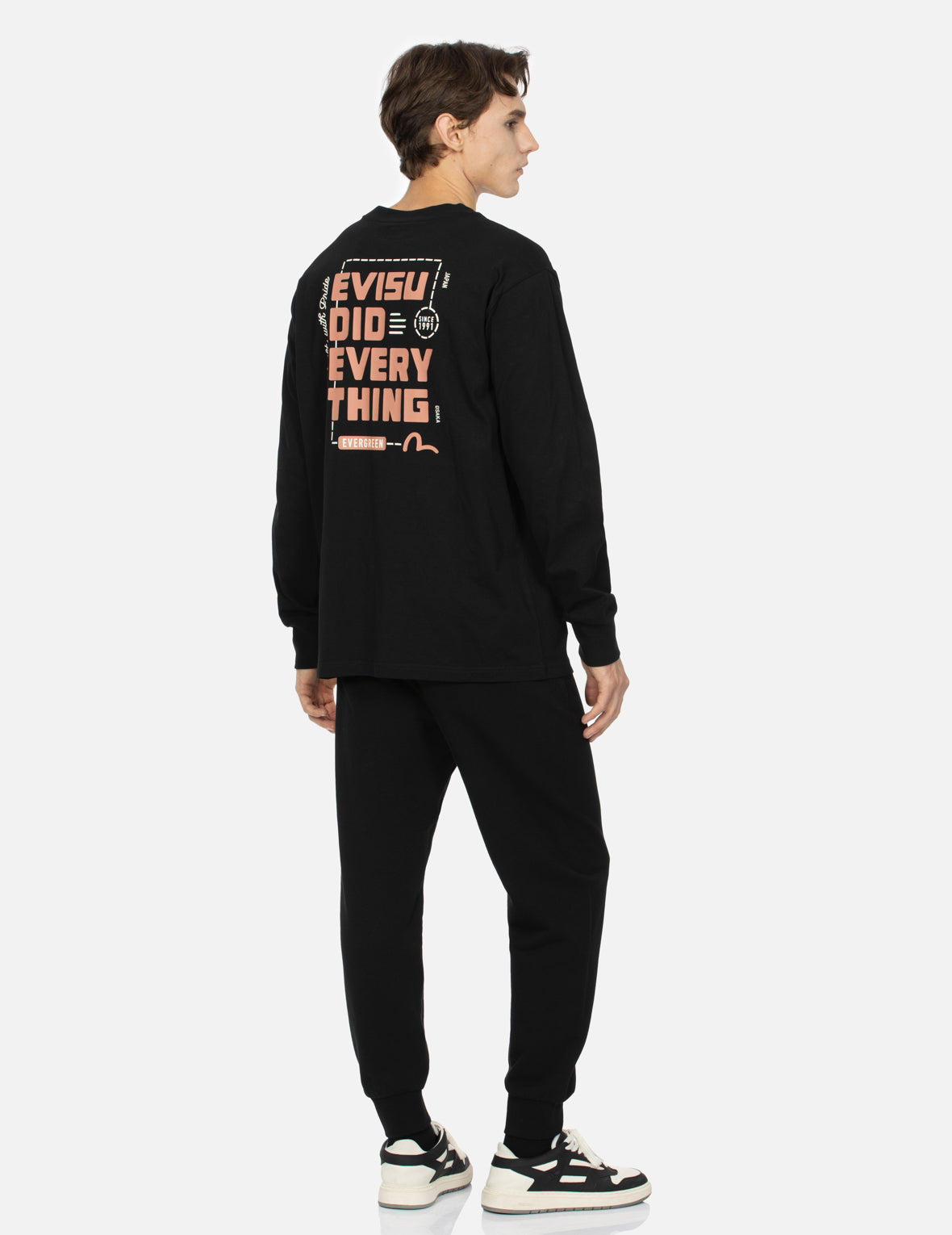 Slogan Print Regular Fit Sweatpants