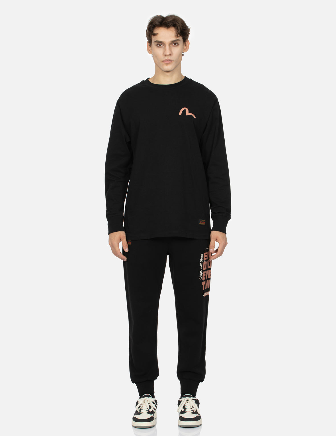 Slogan Print Regular Fit Sweatpants