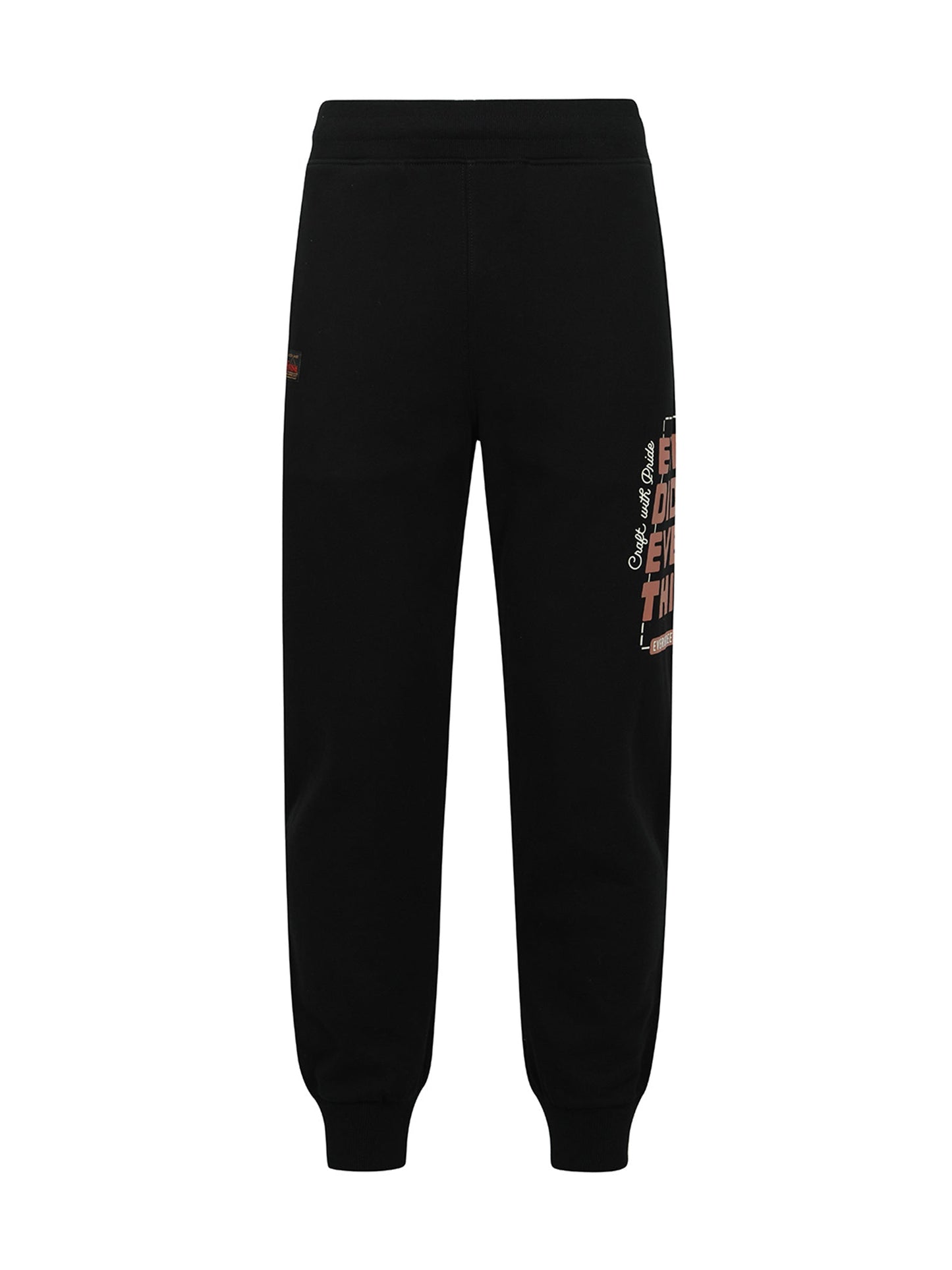 Slogan Print Regular Fit Sweatpants