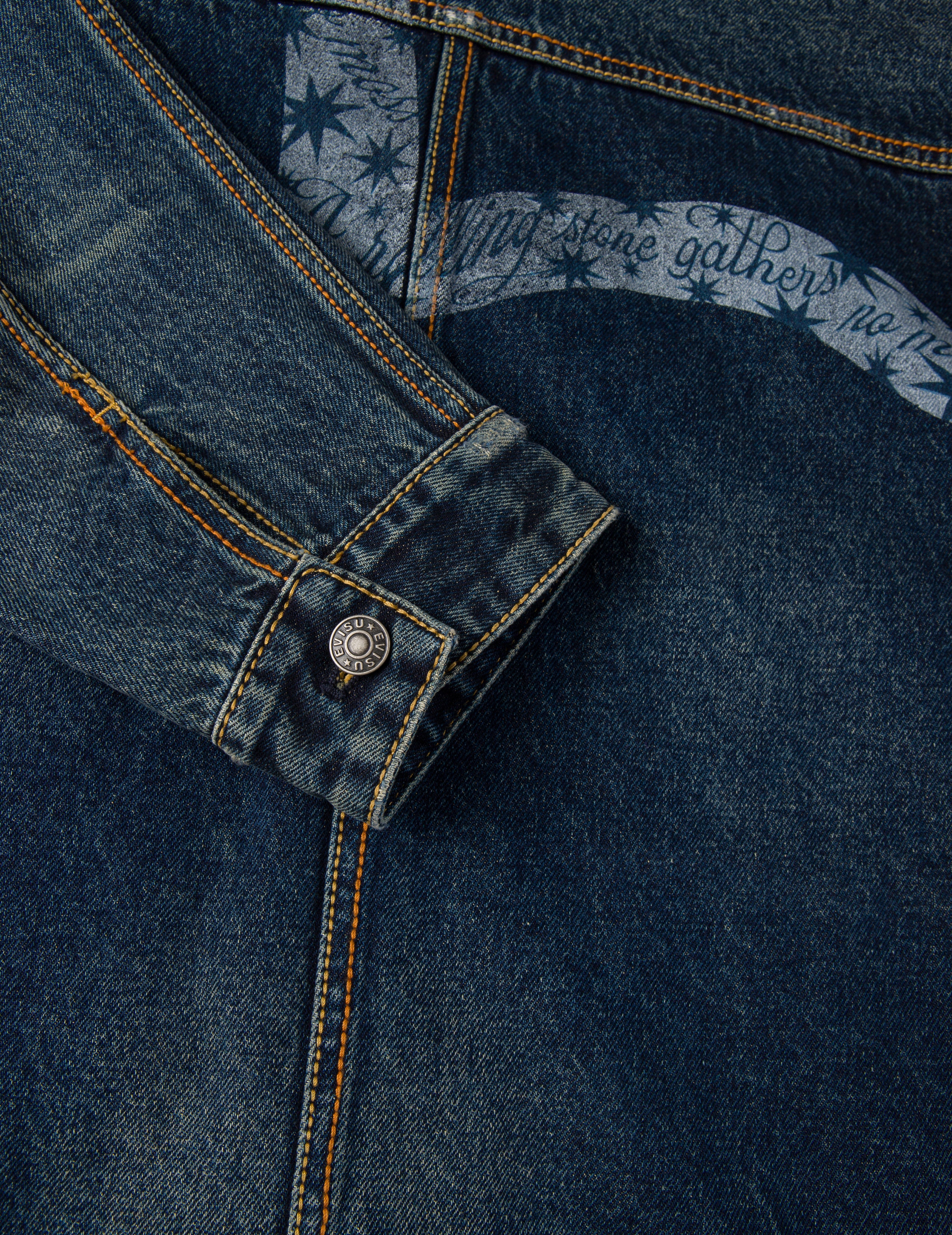 EVISU X GDC Washed Relax Fit Denim Jacket