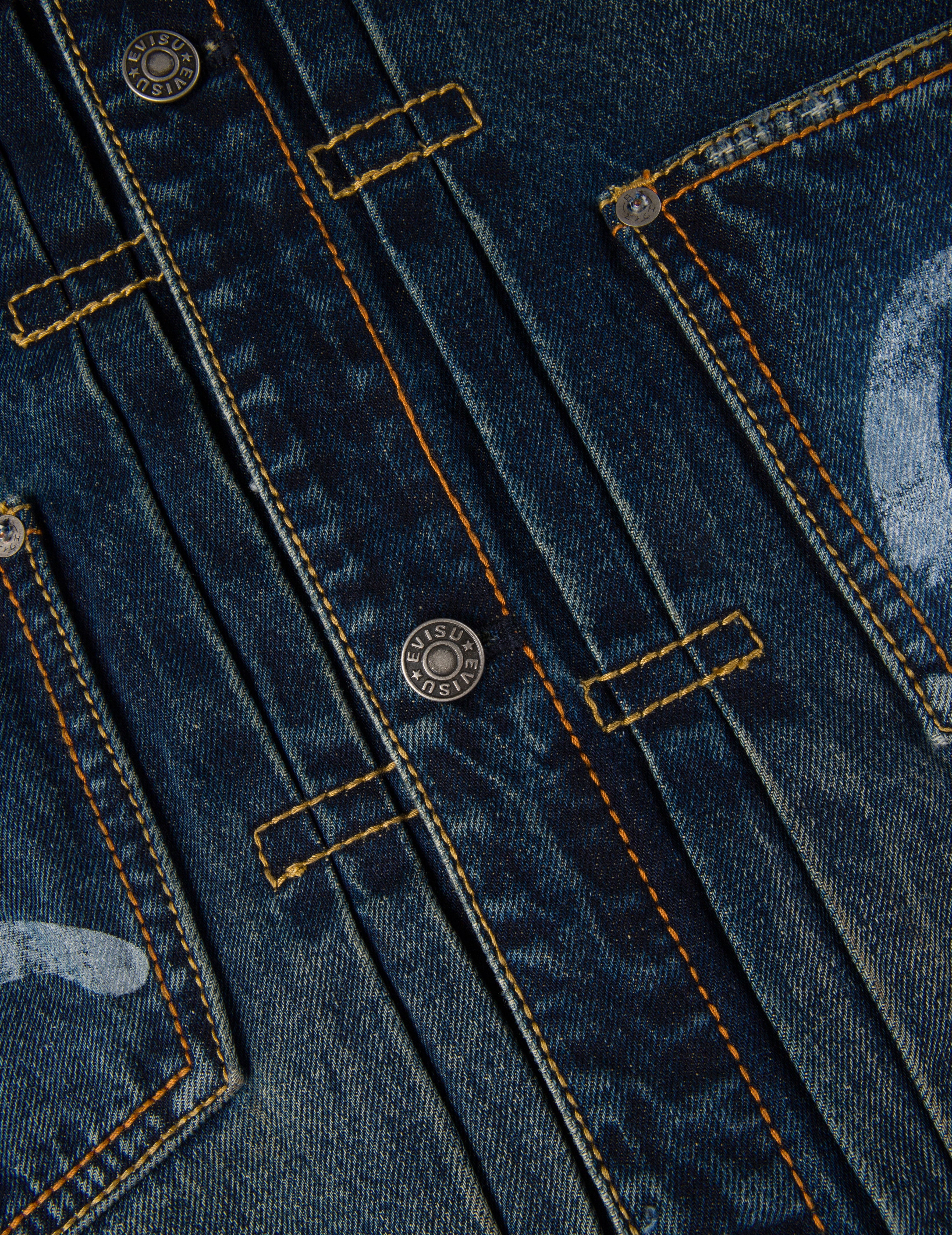 EVISU X GDC Washed Relax Fit Denim Jacket