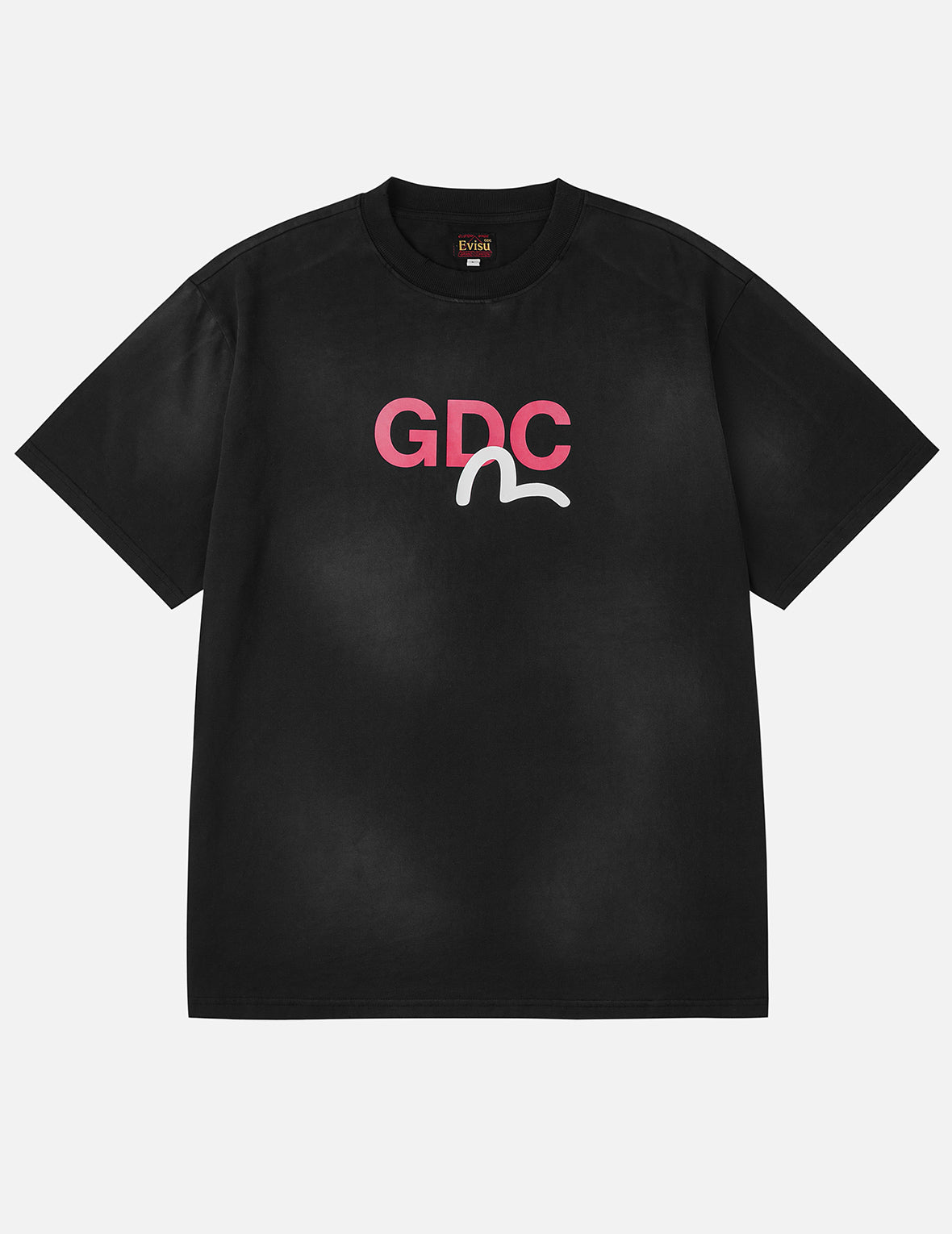 EVISU X GDC 脏洗宽版休闲T恤