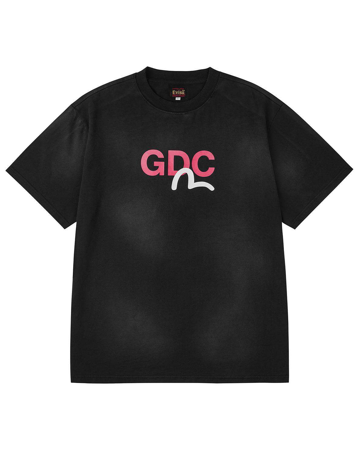 EVISU X GDC 脏洗宽版休闲T恤