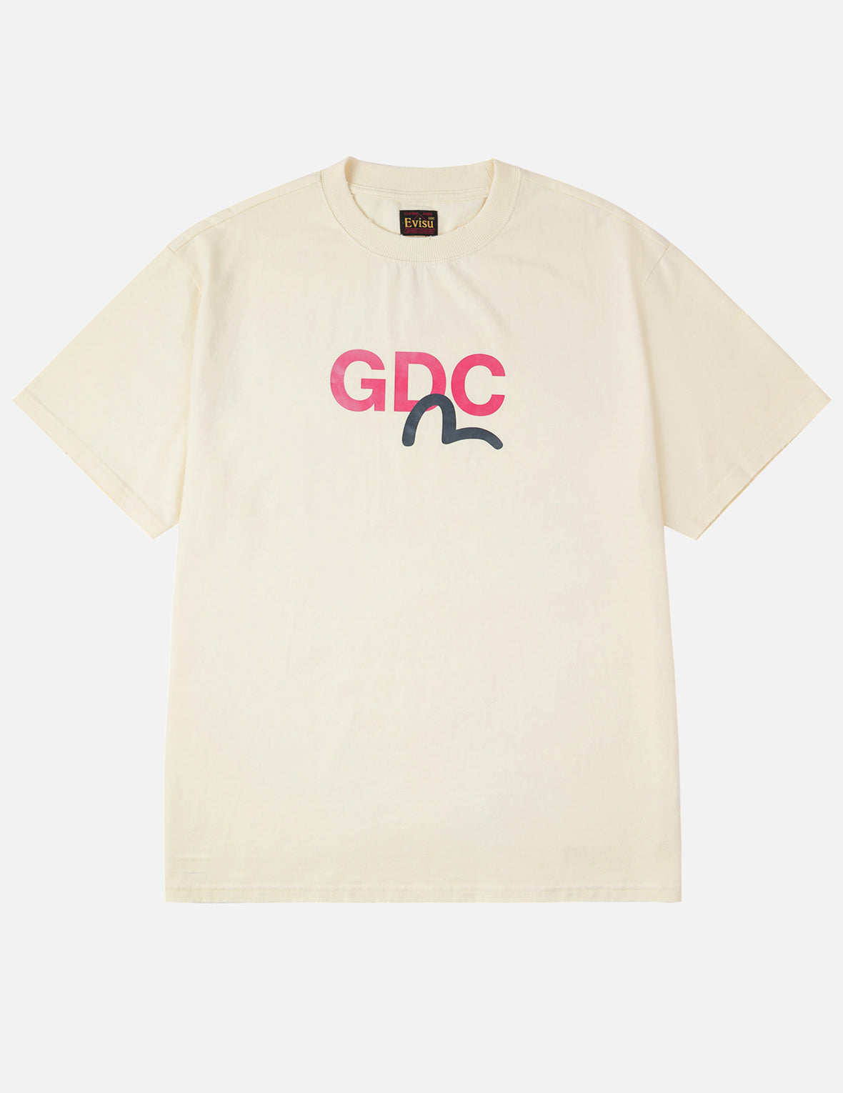 EVISU X GDC 脏洗宽版休闲T恤