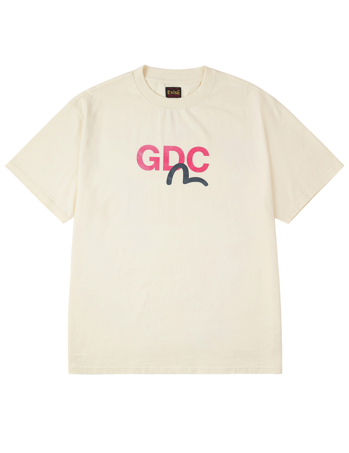 EVISU X GDC 脏洗宽版休闲T恤