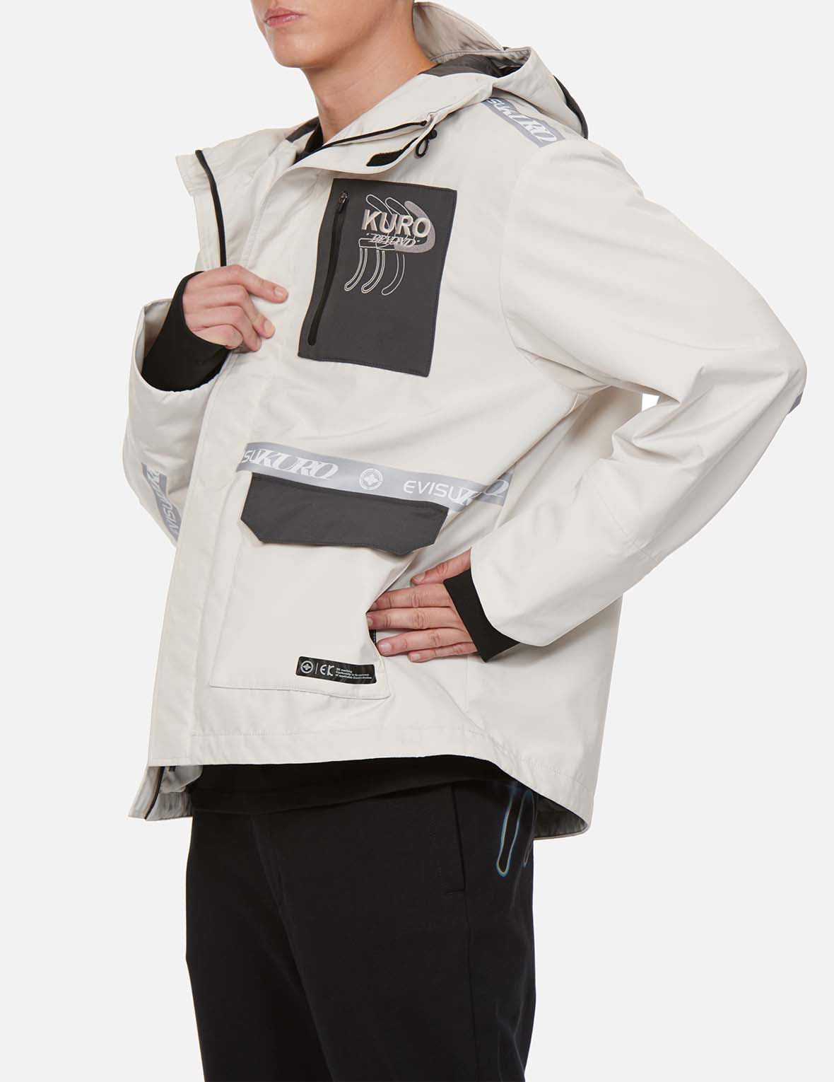 Logo印花横幅封条夹克