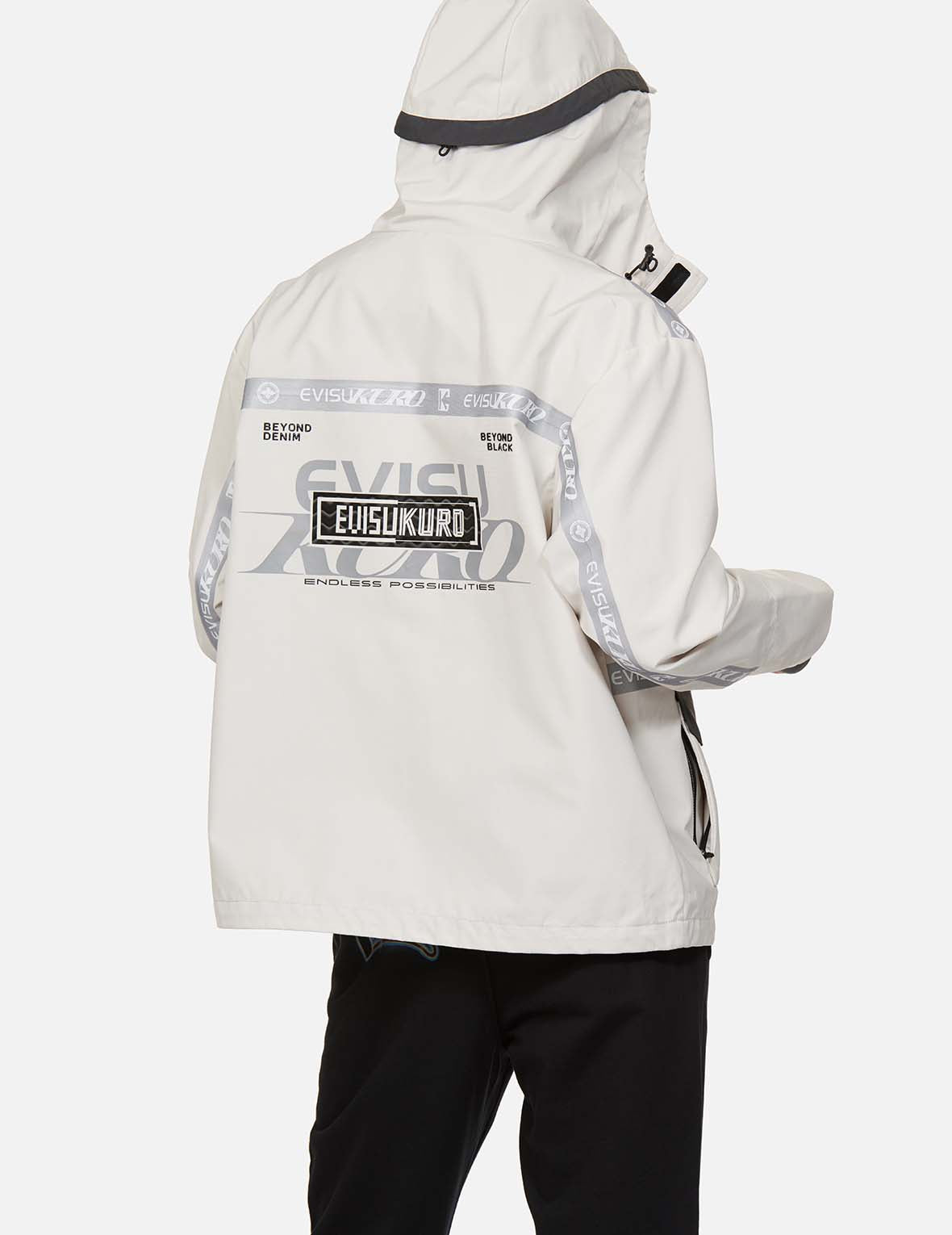 Logo印花横幅封条夹克