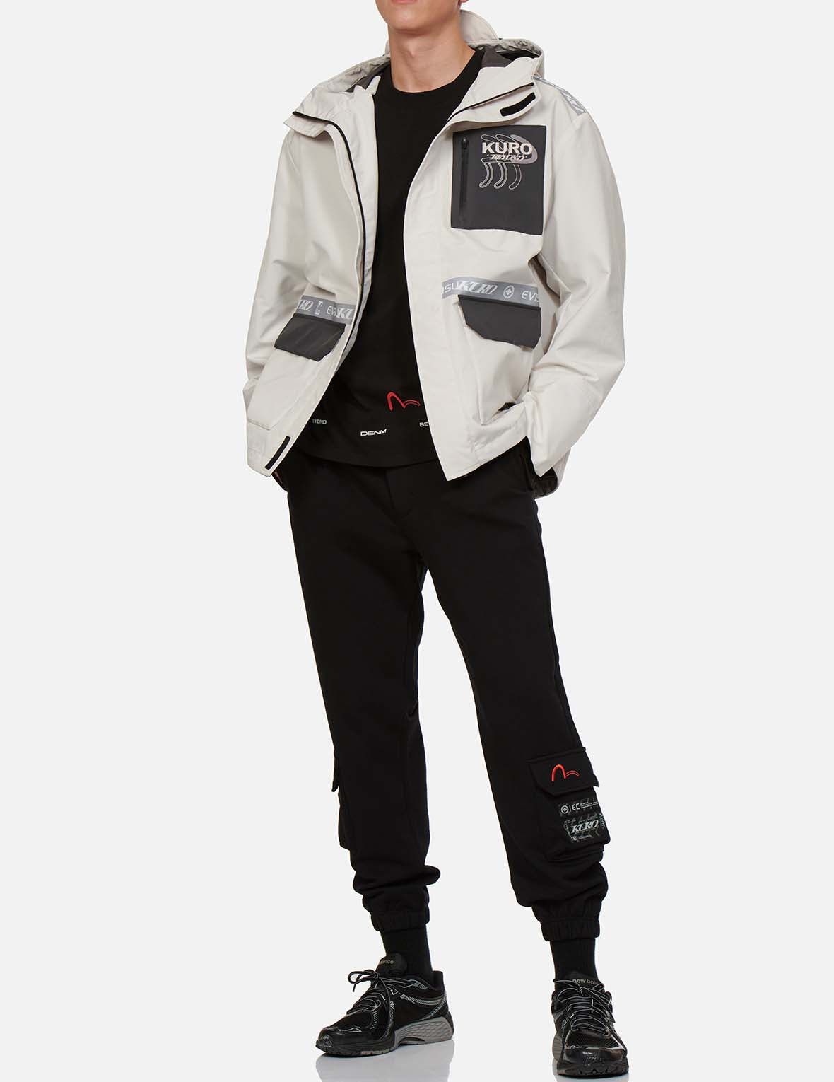 Logo印花横幅封条夹克