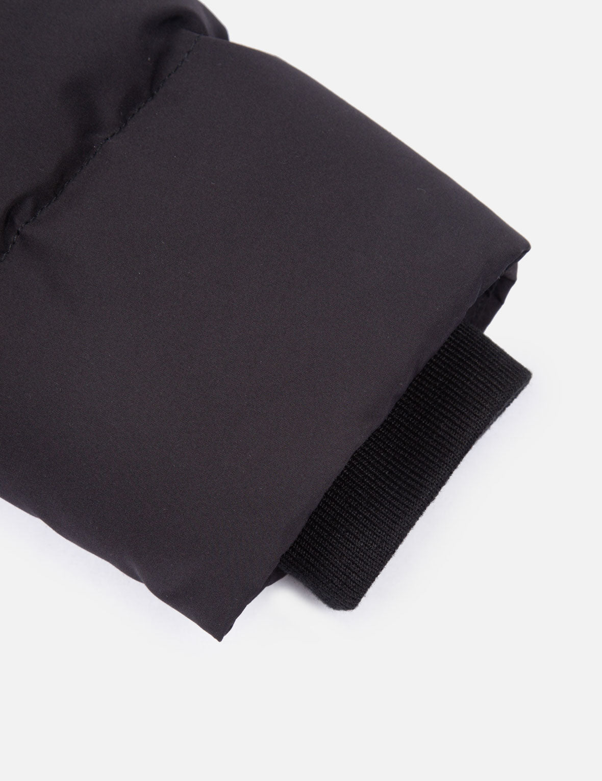 Logo印花拼接式羽绒大衣