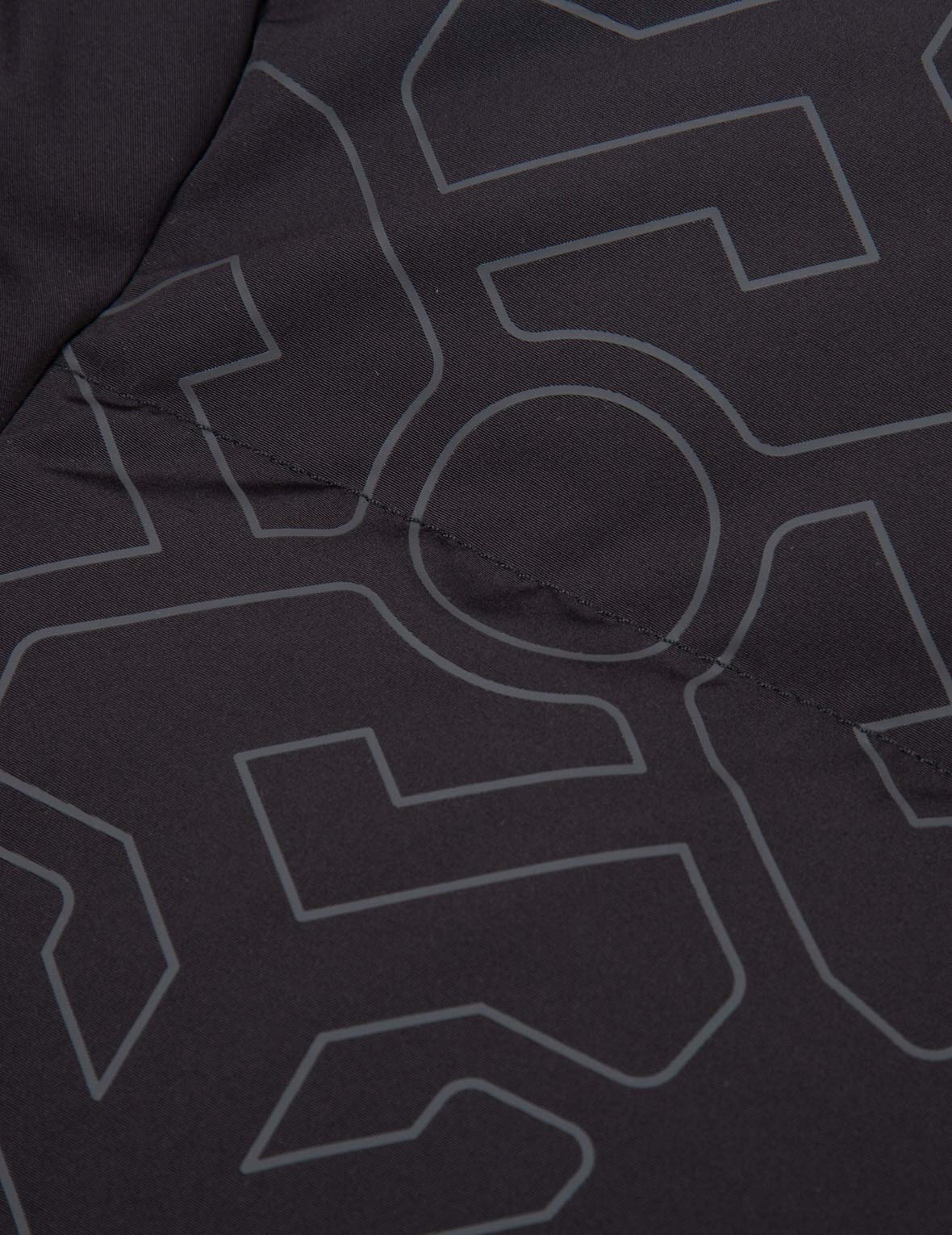 Logo印花拼接式羽绒大衣