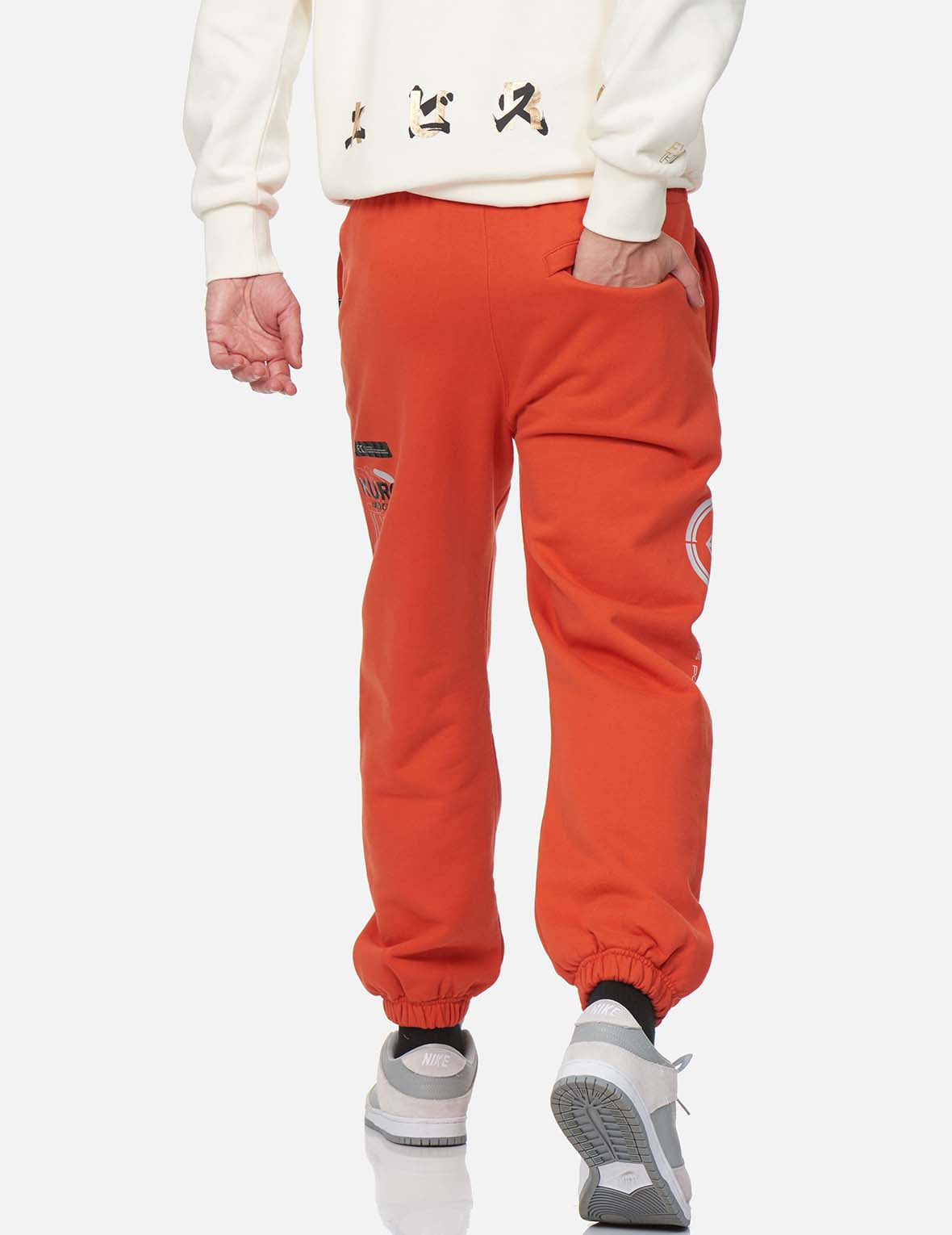 Kamon and Logo Print Sweatpants