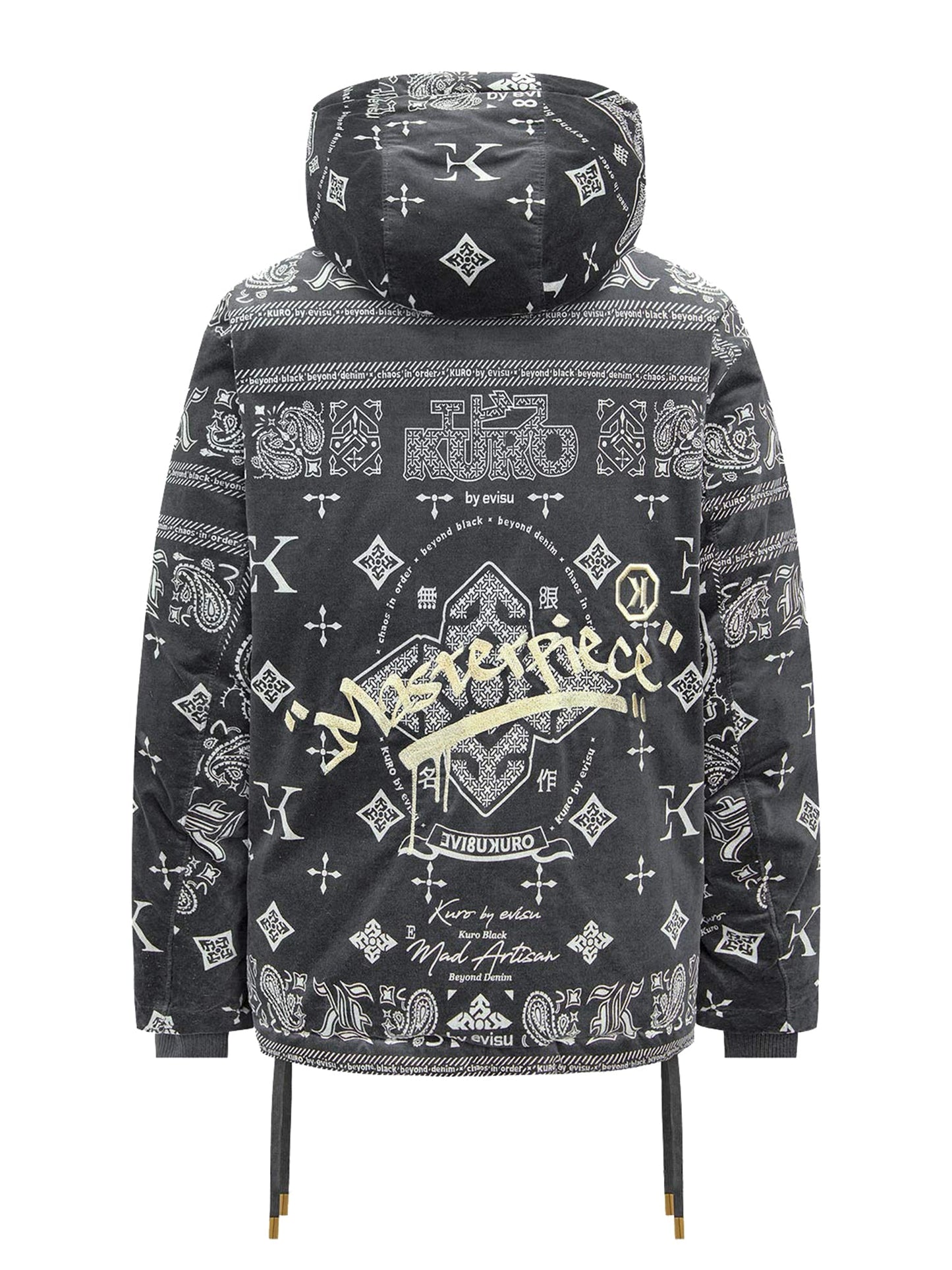 Monogram Paisley and Logo Print Down Jacket