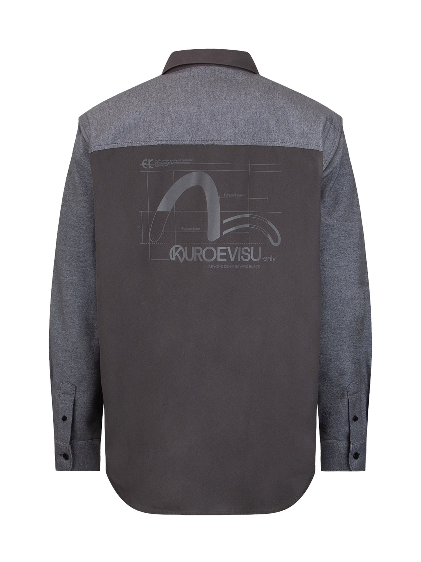Seagull Print Multi Pocket Shirt