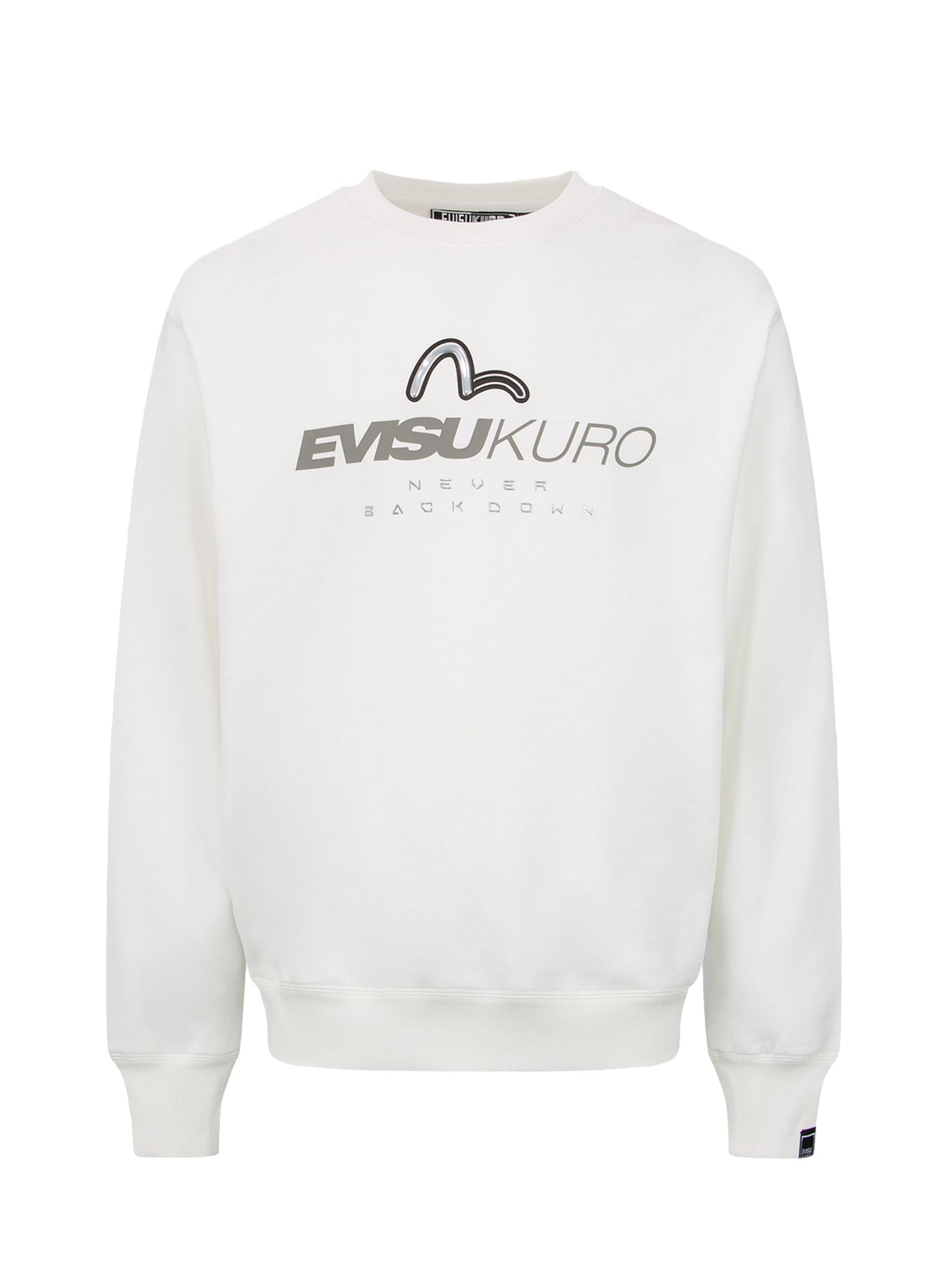 Transparent Seagull Badge Logo Print Sweatshirt