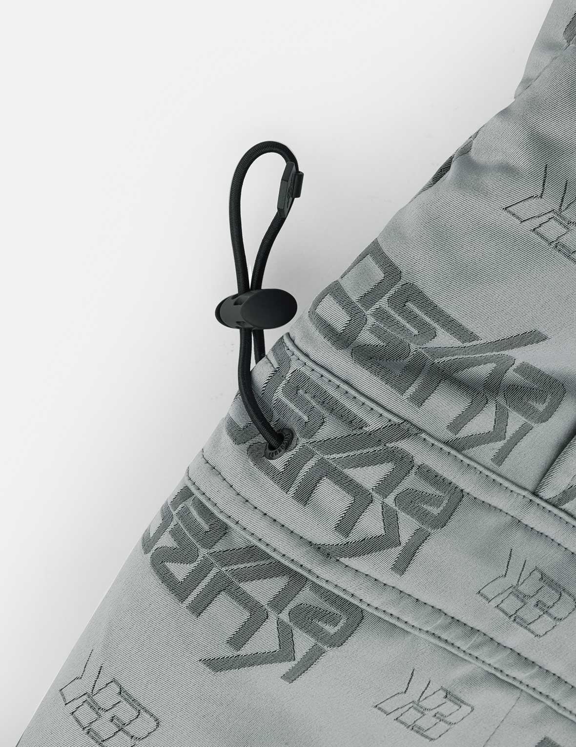 满地商标提花超宽版套头连帽夹棉外套