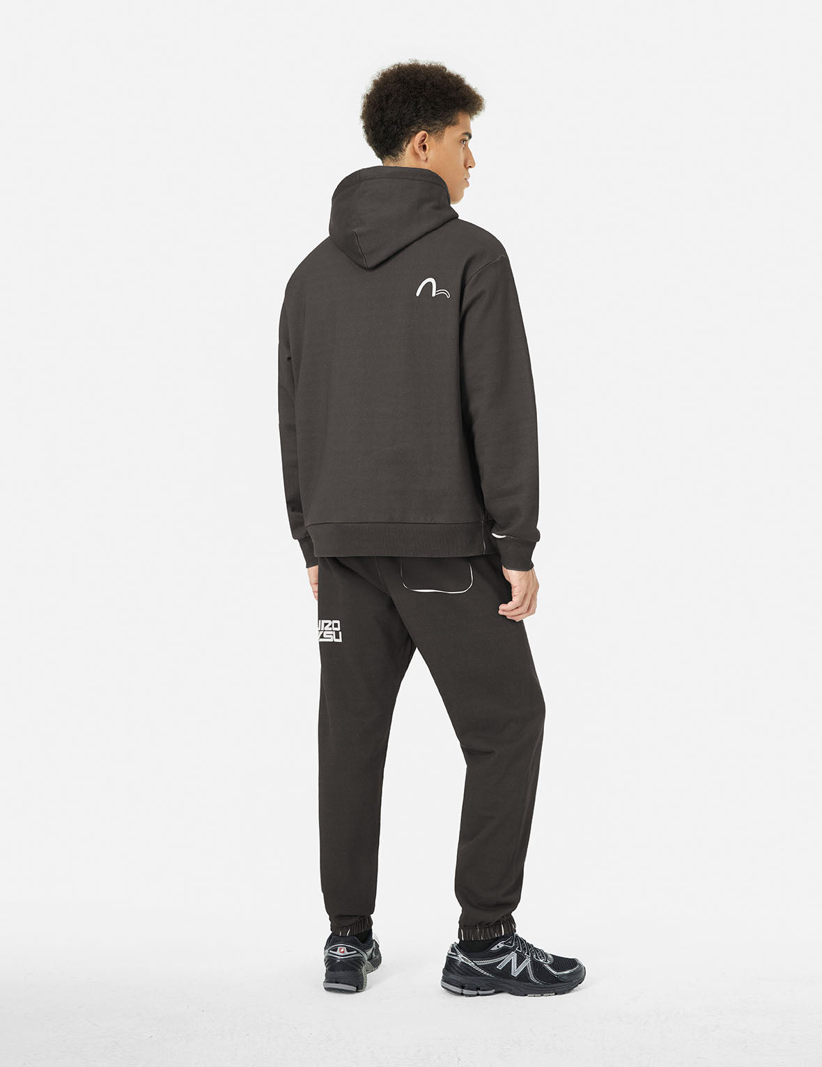 Seagull and Logo Print Regular Fit Sweatpants