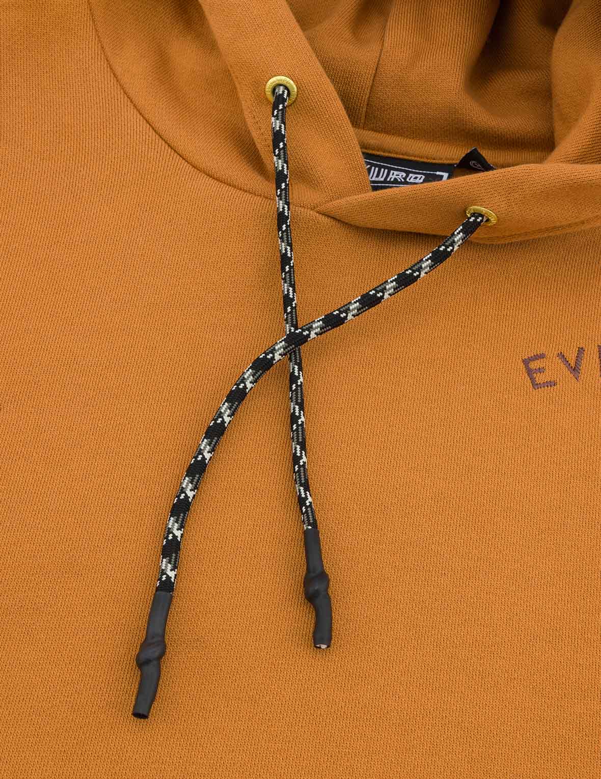 滿地商標刺繡寬版休閒連帽衛衣