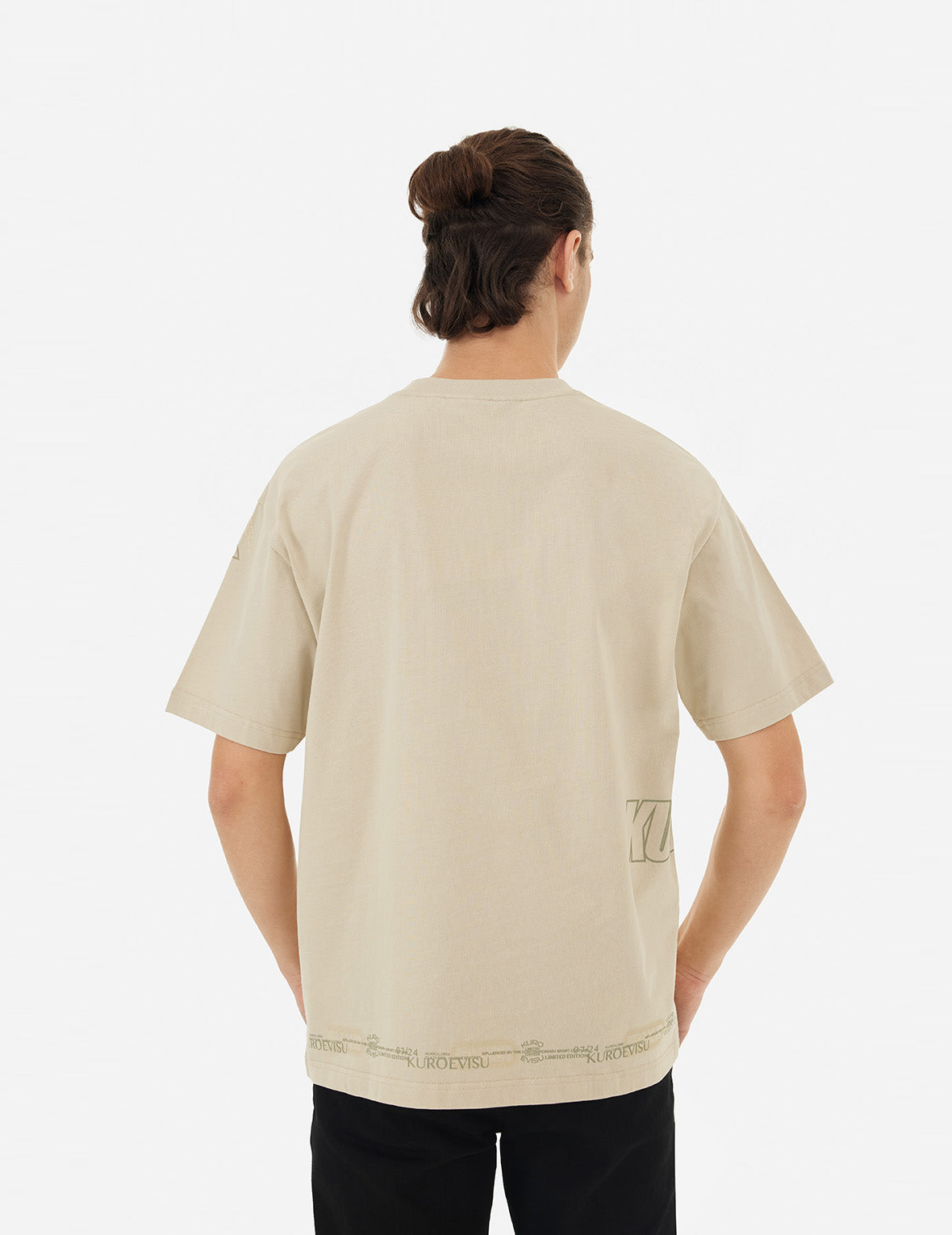 Logo and Slogan Print Fashion Fit T-Shirt