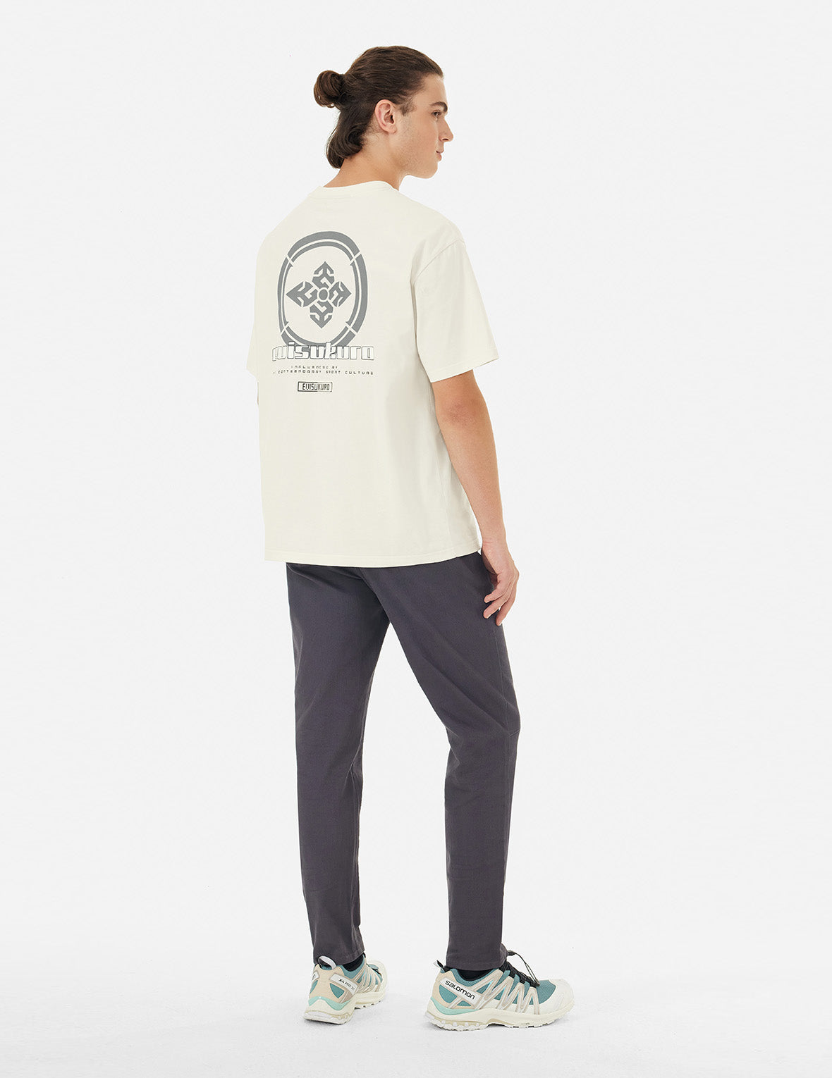 Multi Logo and Fragile Glass Effect Print Regular Fit T-shirt