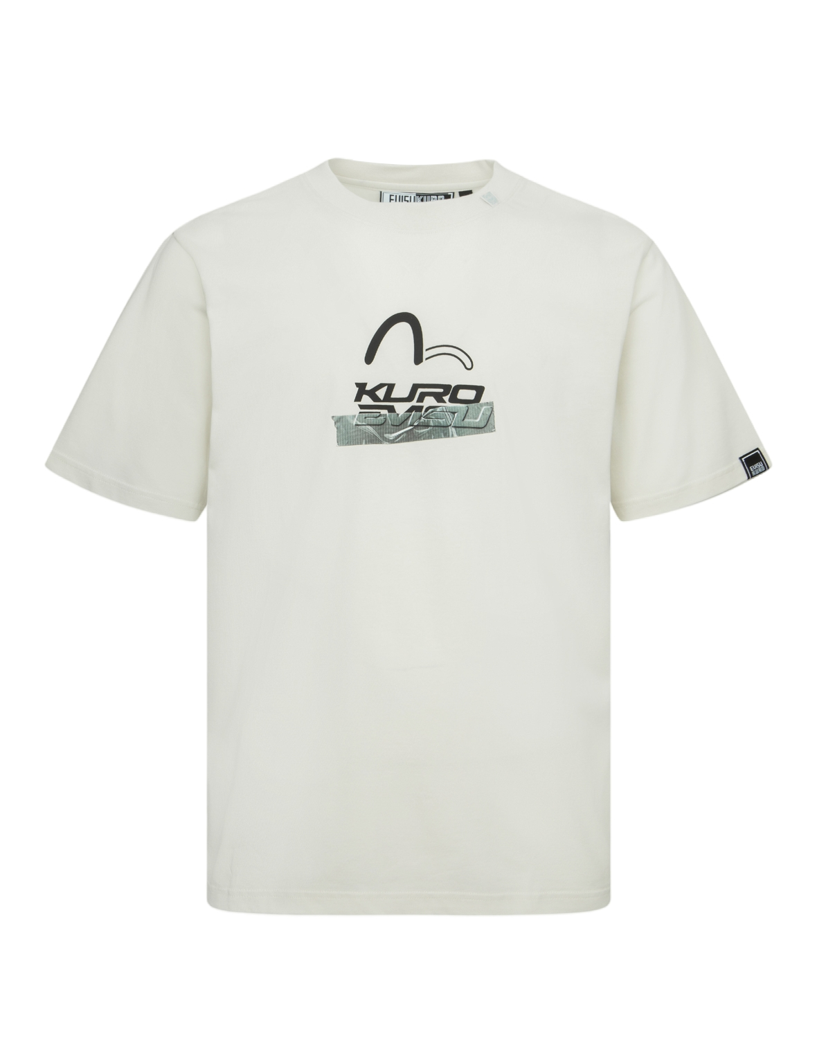 Logo and Tape Print Regular Fit T-shirt