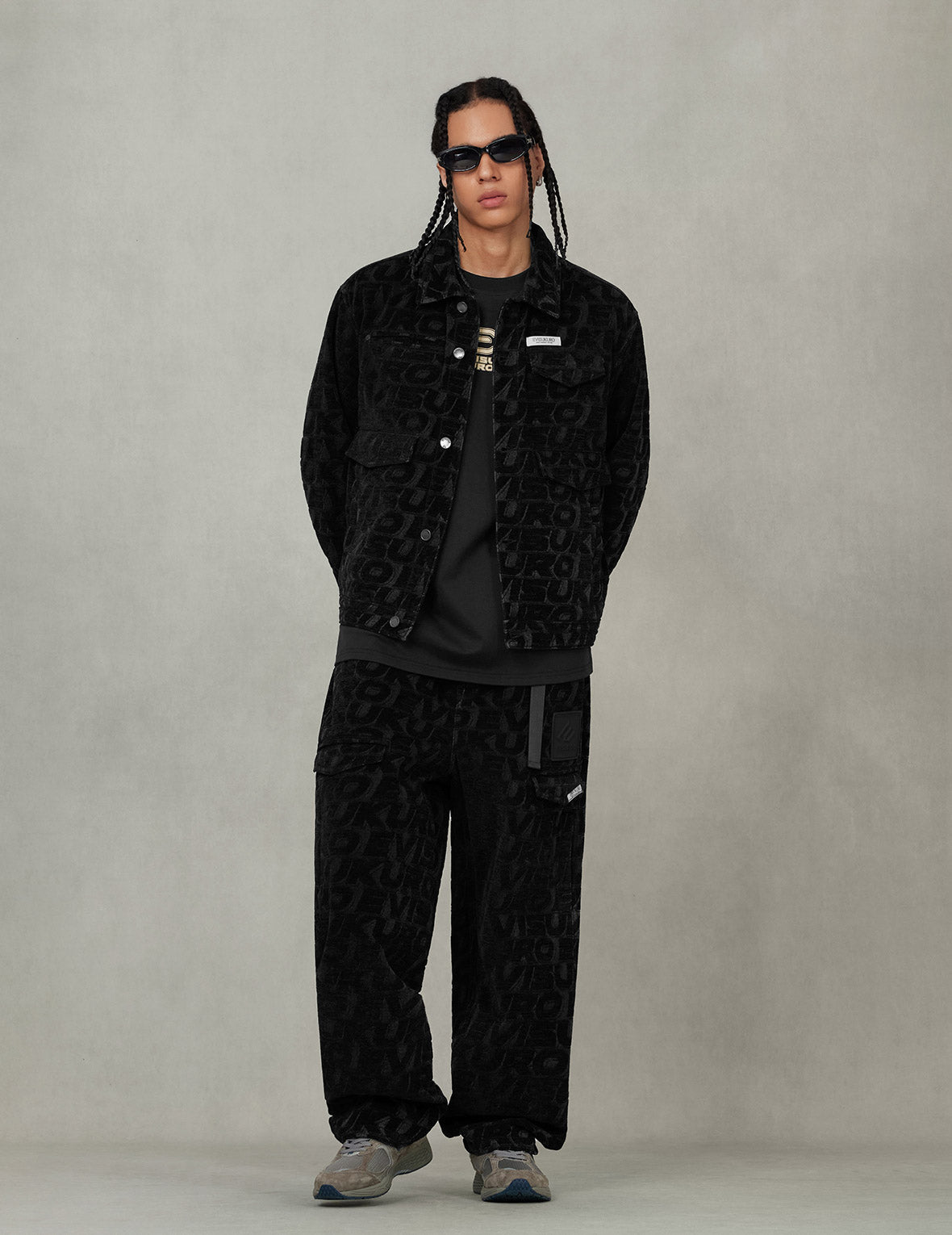 Allover EVISUKURO Jacquard Regular Fit Work Jacket