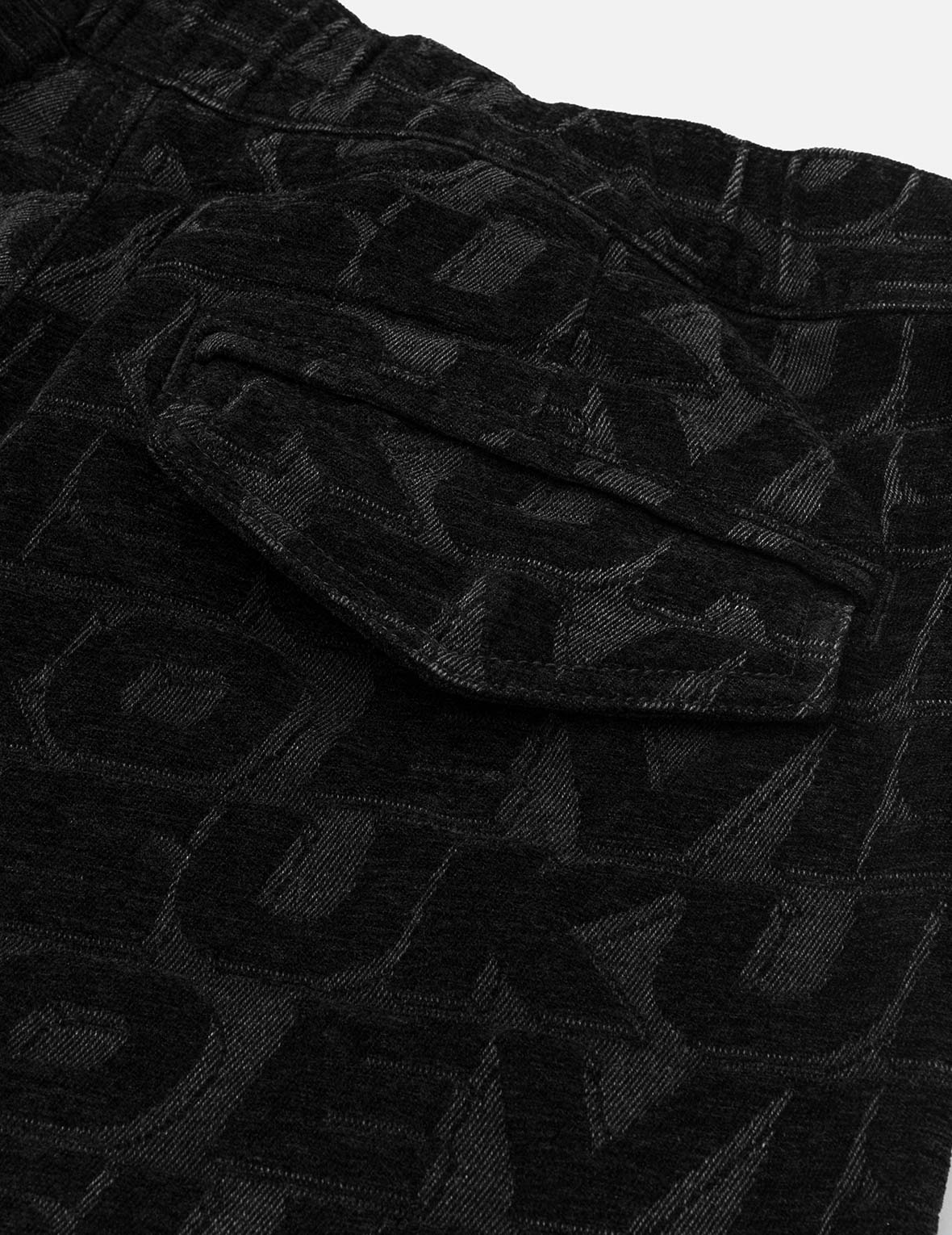 满地EVISUKURO绒面提花宽版休闲工装裤