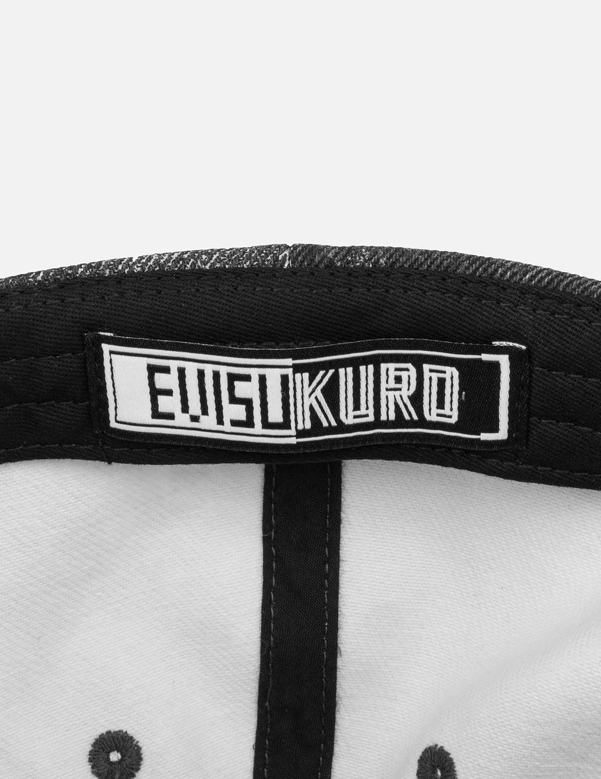 EVISUKURO标签水洗鸭舌帽