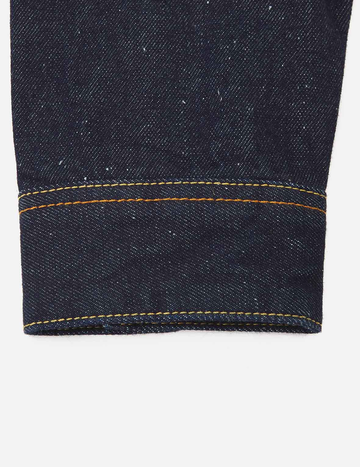 Brushstroke Daicock Discharged Denim Jacket