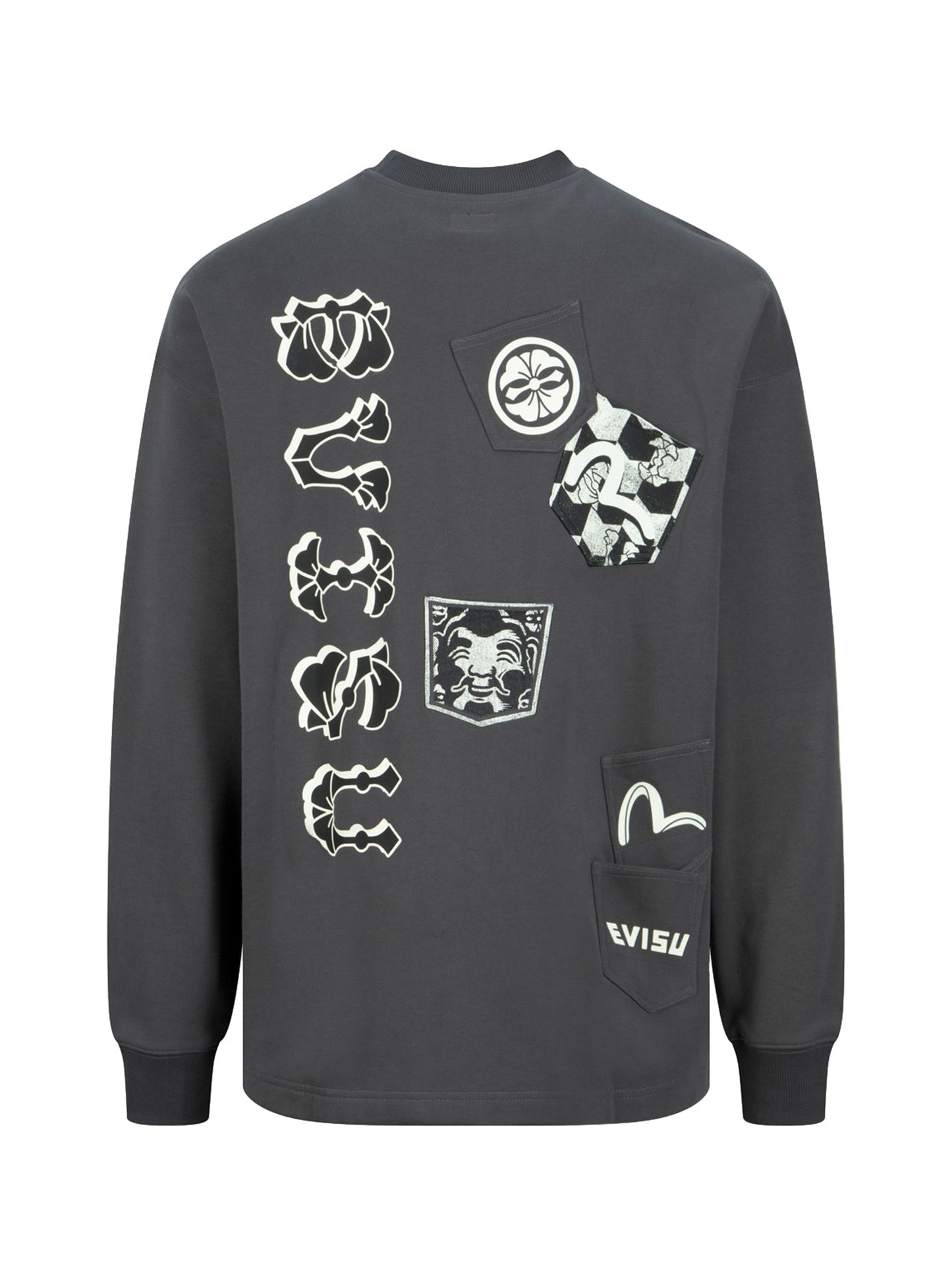 多口袋宽版卫衣