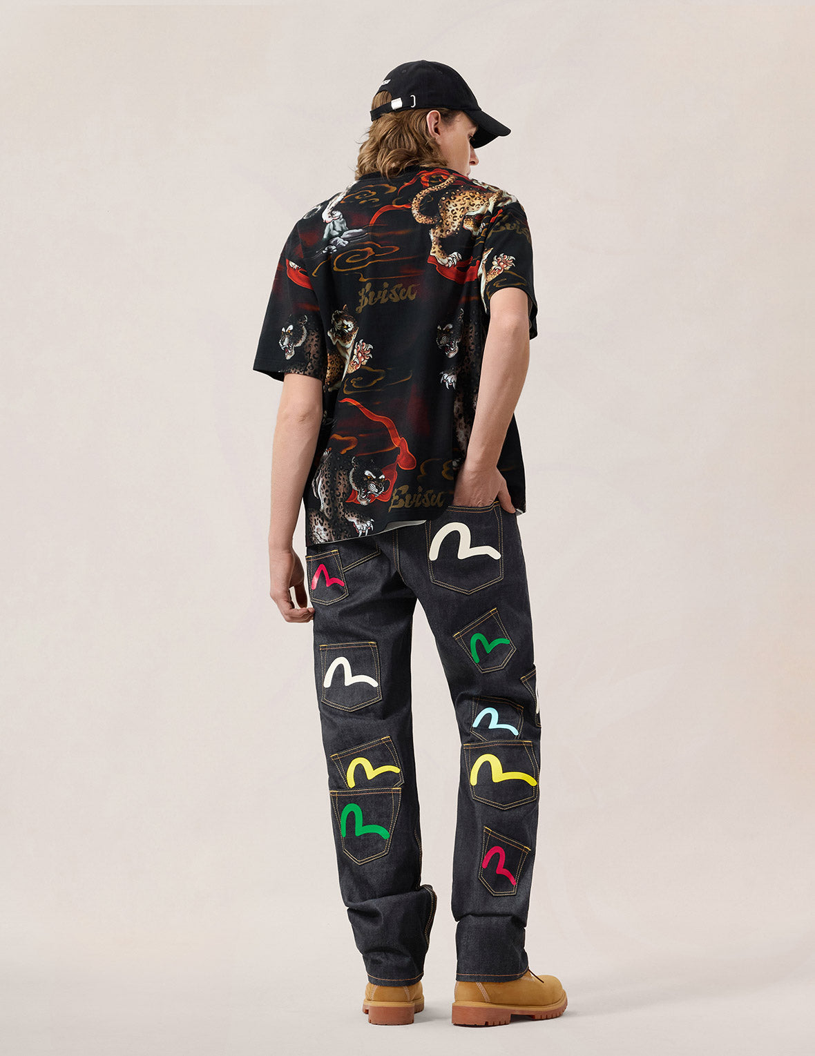 Multi-Pocket Seagull Regular Fit Jeans