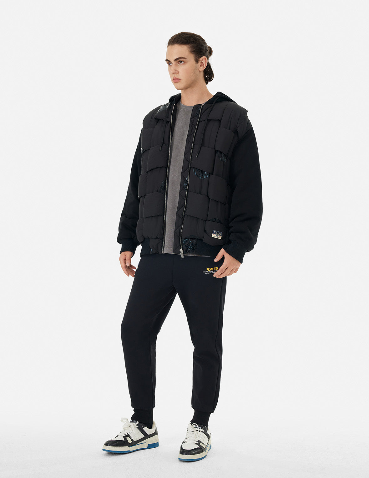 家花印花宽版飞行员夹棉外套